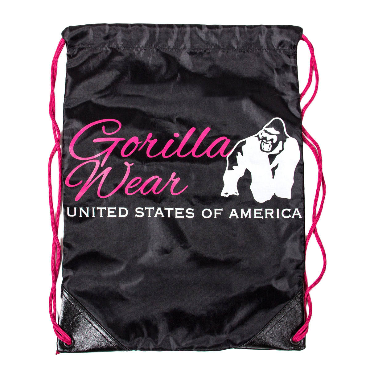 Gorilla Wear GW Drawstring Bag - Svart/Rosa