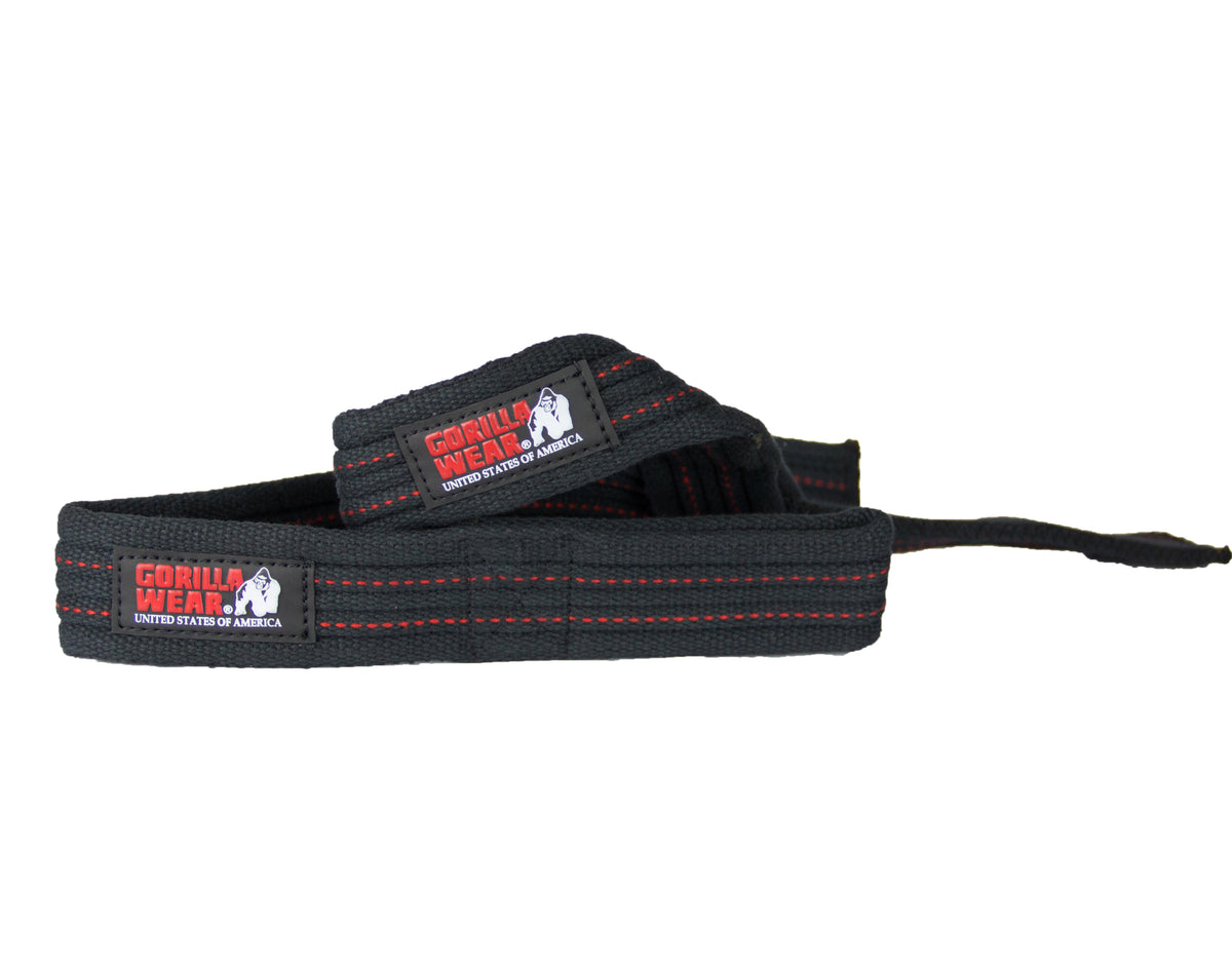 Gorilla Wear Hardcore Lifting Straps - Svart/Röd