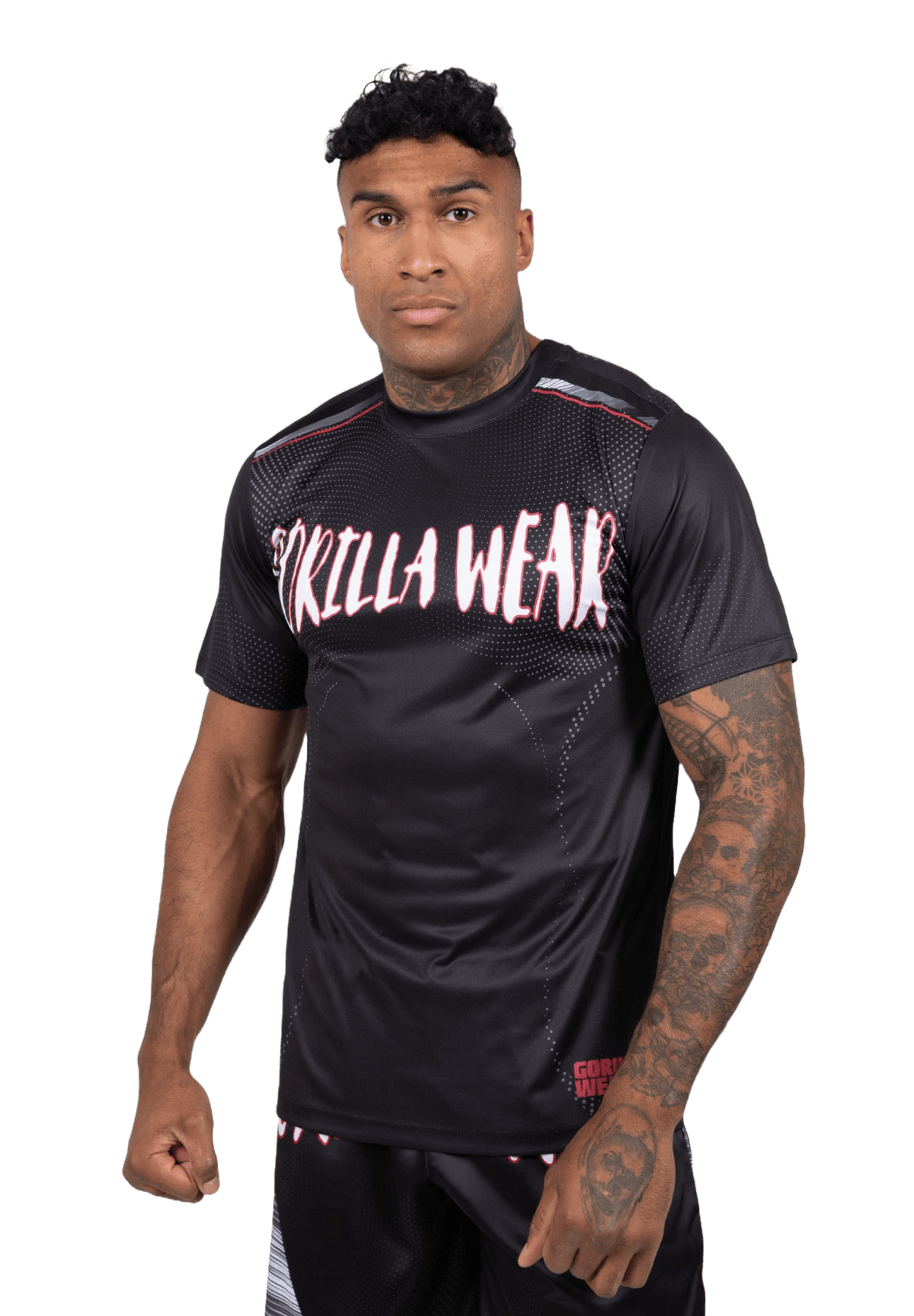 Gorilla Wear Clayton T-Shirt - Svart/Röd - Gorilla Wear | Kraft & Kontroll