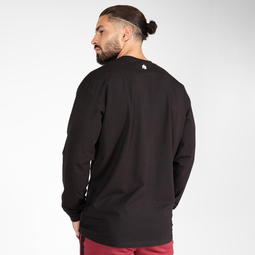 Gorilla Wear Boise Oversized Long Sleeve - Svart - Gorilla Wear | Kraft & Kontroll