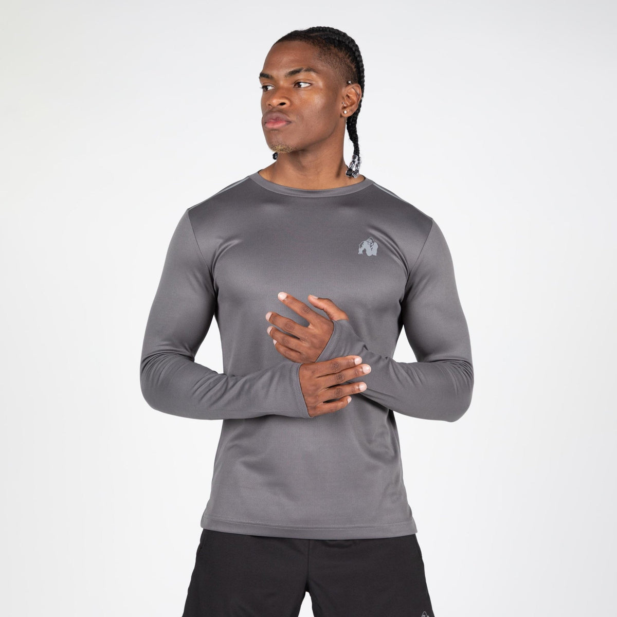 Gorilla Wear Washington Long Sleeve - Grå - Gorilla Wear | Kraft & Kontroll