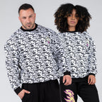 Gorilla Wear Legacy oversized sweatshirt ur 40-årsjubileets begränsade upplaga, vitt och svart