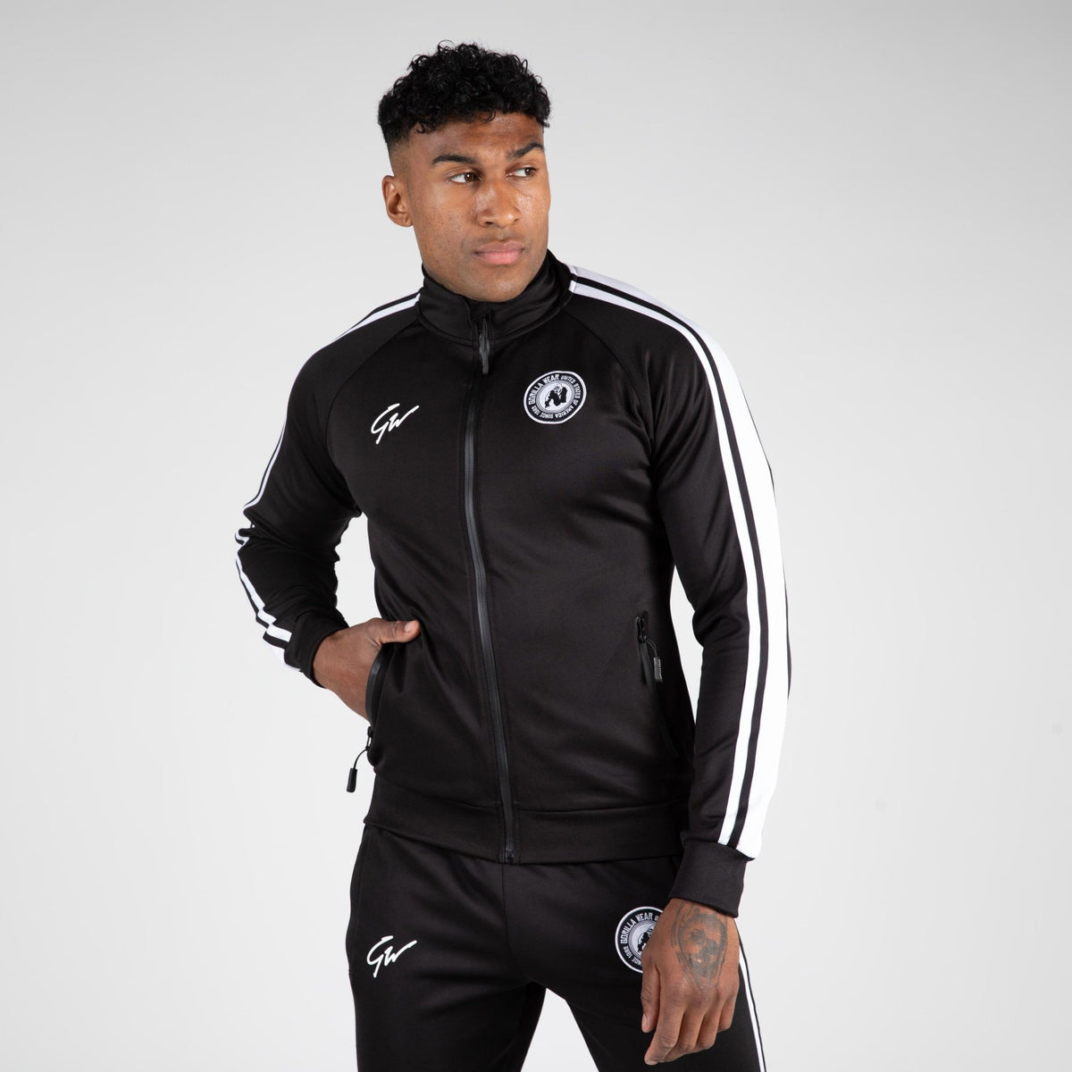 Gorilla Wear Stratford Track Jacket - Svart - Gorilla Wear | Kraft & Kontroll