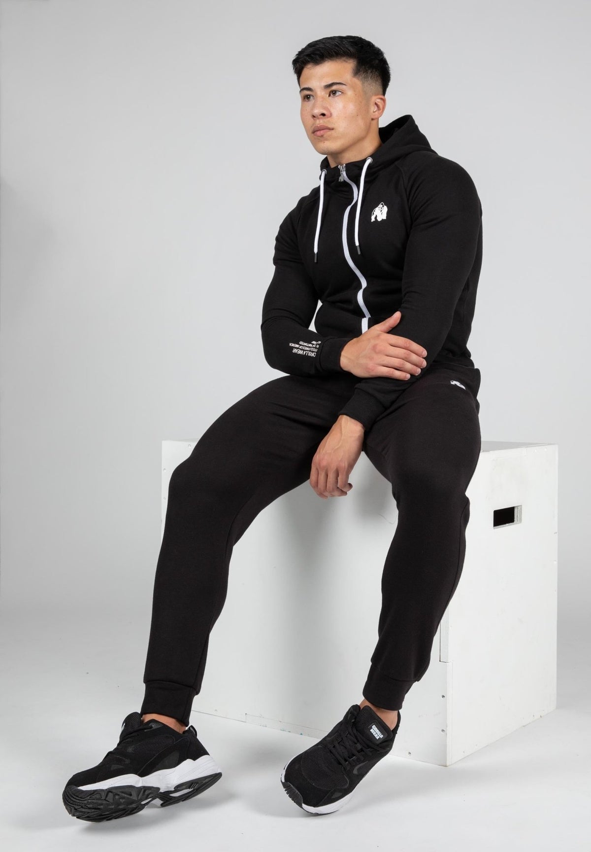 Gorilla Wear Payette Zipped Hoodie - Svart - Gorilla Wear | Kraft & Kontroll