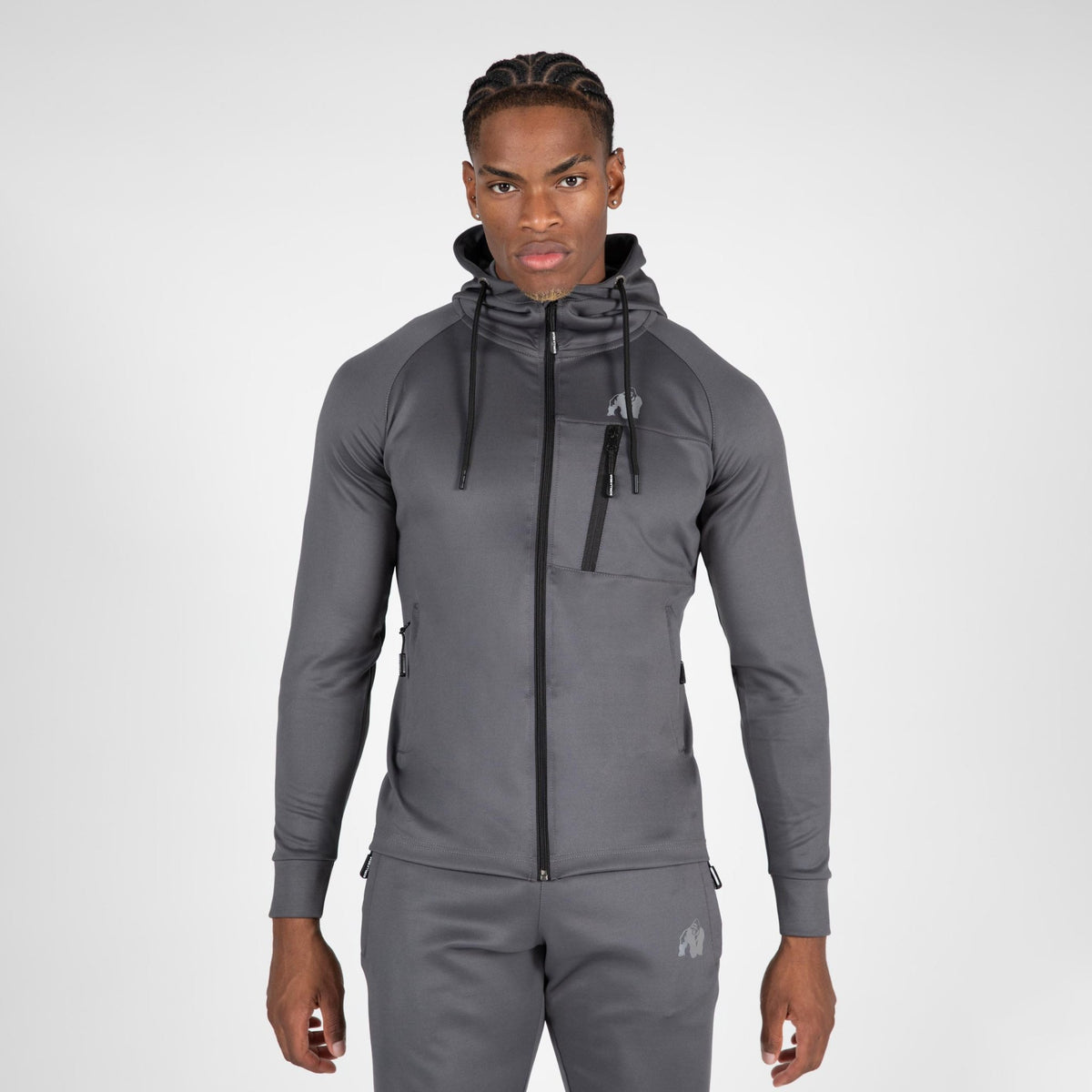 Gorilla Wear Scottsdale Track Jacket - Grå - Gorilla Wear | Kraft & Kontroll