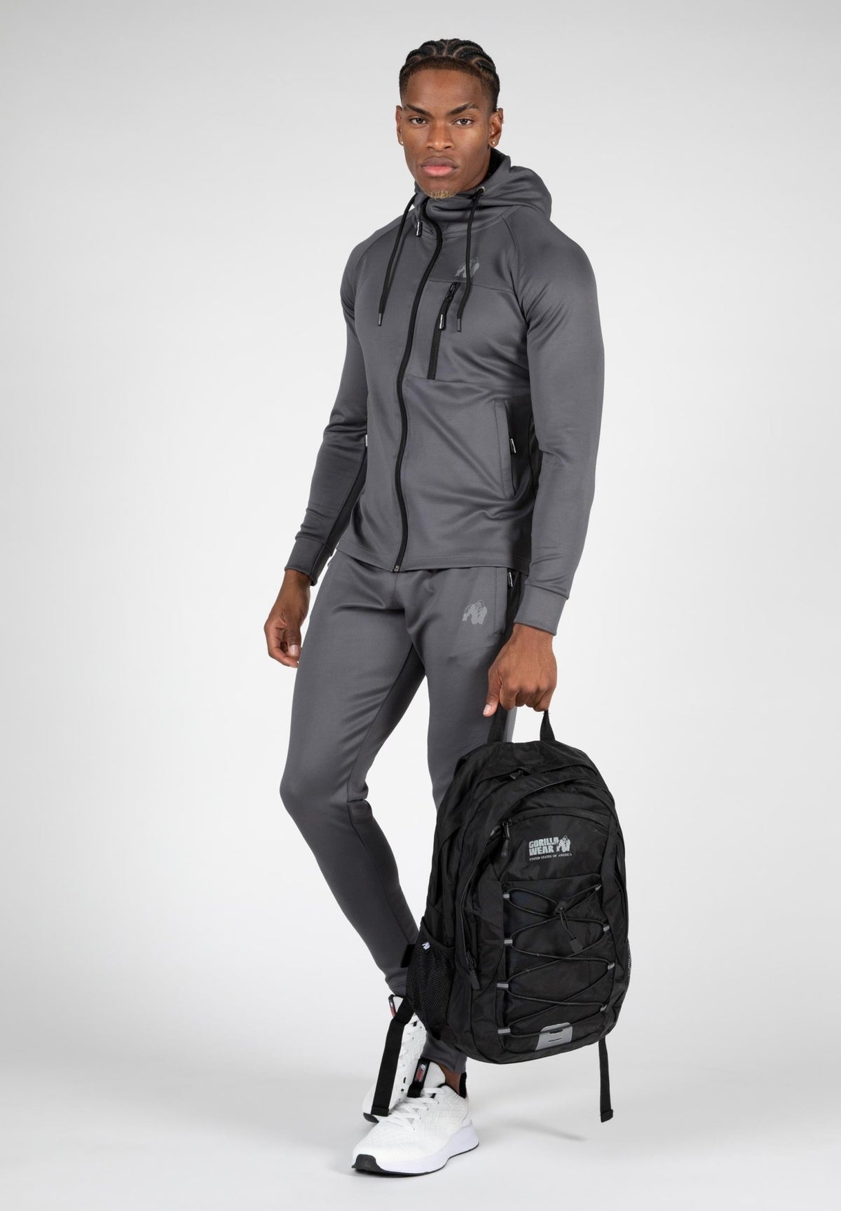 Gorilla Wear Scottsdale Track Jacket - Grå - Gorilla Wear | Kraft & Kontroll