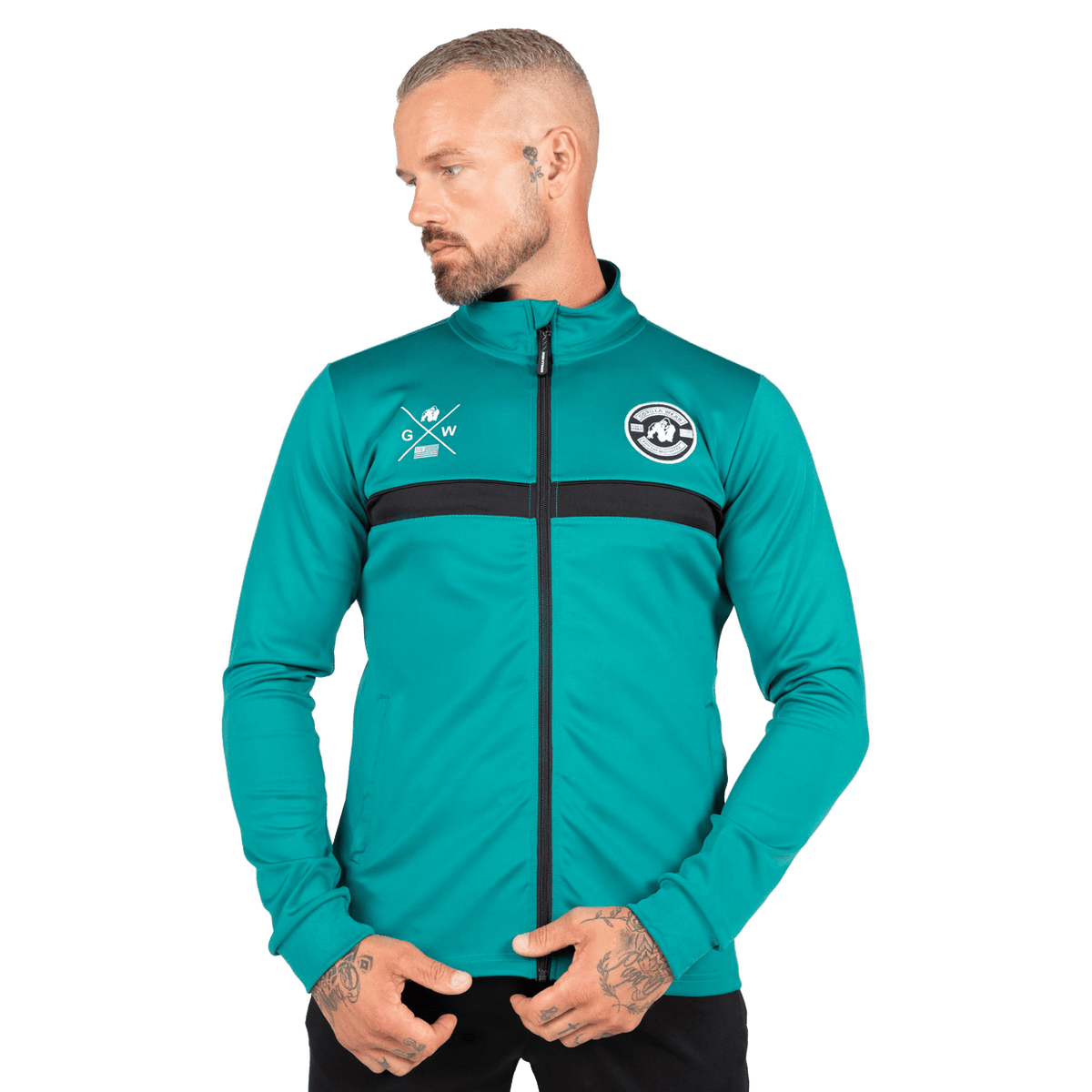 Gorilla Wear Vernon Track Jacket - Teal Green - Gorilla Wear | Kraft & Kontroll