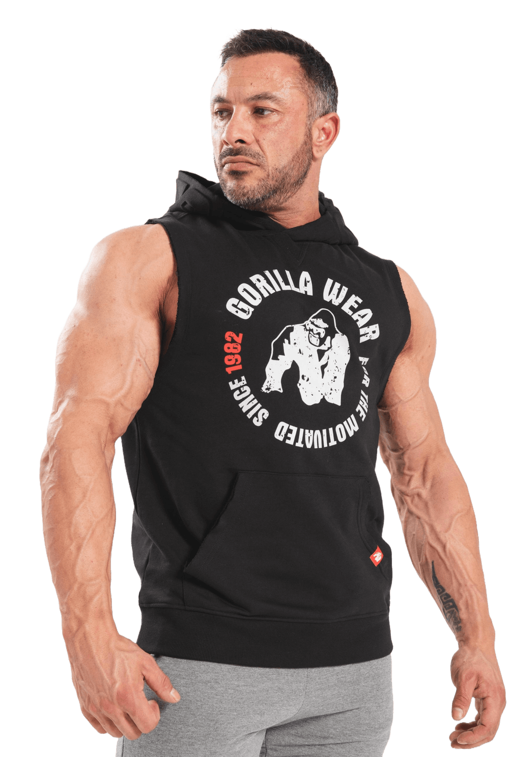 Gorilla Wear Marshall Sleeveless Hoodie - Svart - Gorilla Wear | Kraft & Kontroll