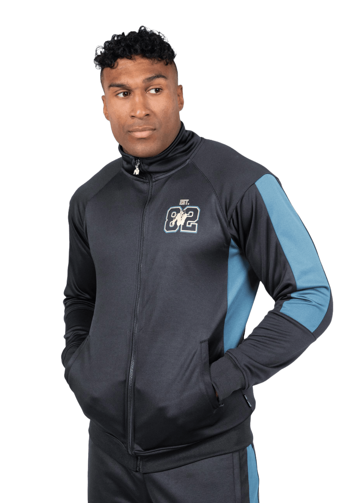 Gorilla Wear Devon Training Jacket - Grå/Blå - Gorilla Wear | Kraft & Kontroll