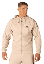 Gorilla Wear Harvey Hooded Track Jacket - Beige - Gorilla Wear | Kraft & Kontroll