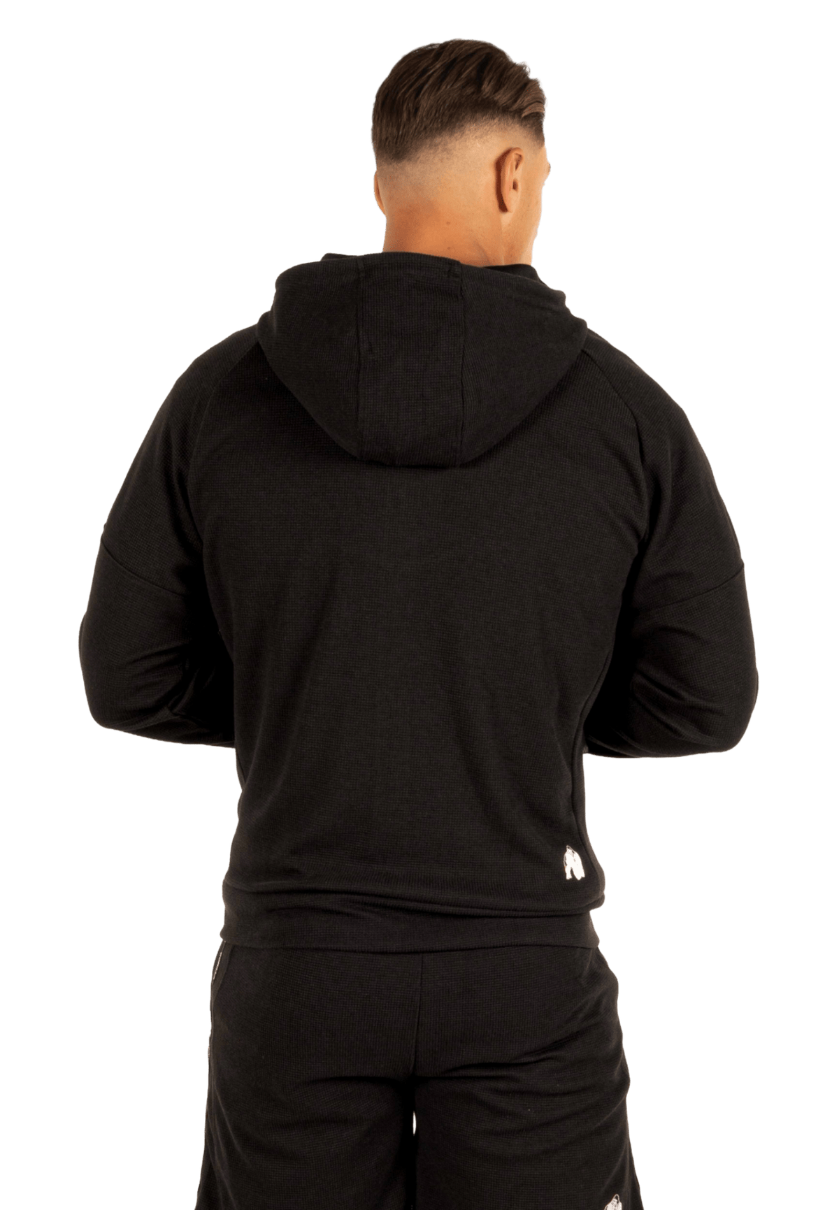 Gorilla Wear Harvey Hooded Track Jacket - Svart - Gorilla Wear | Kraft & Kontroll