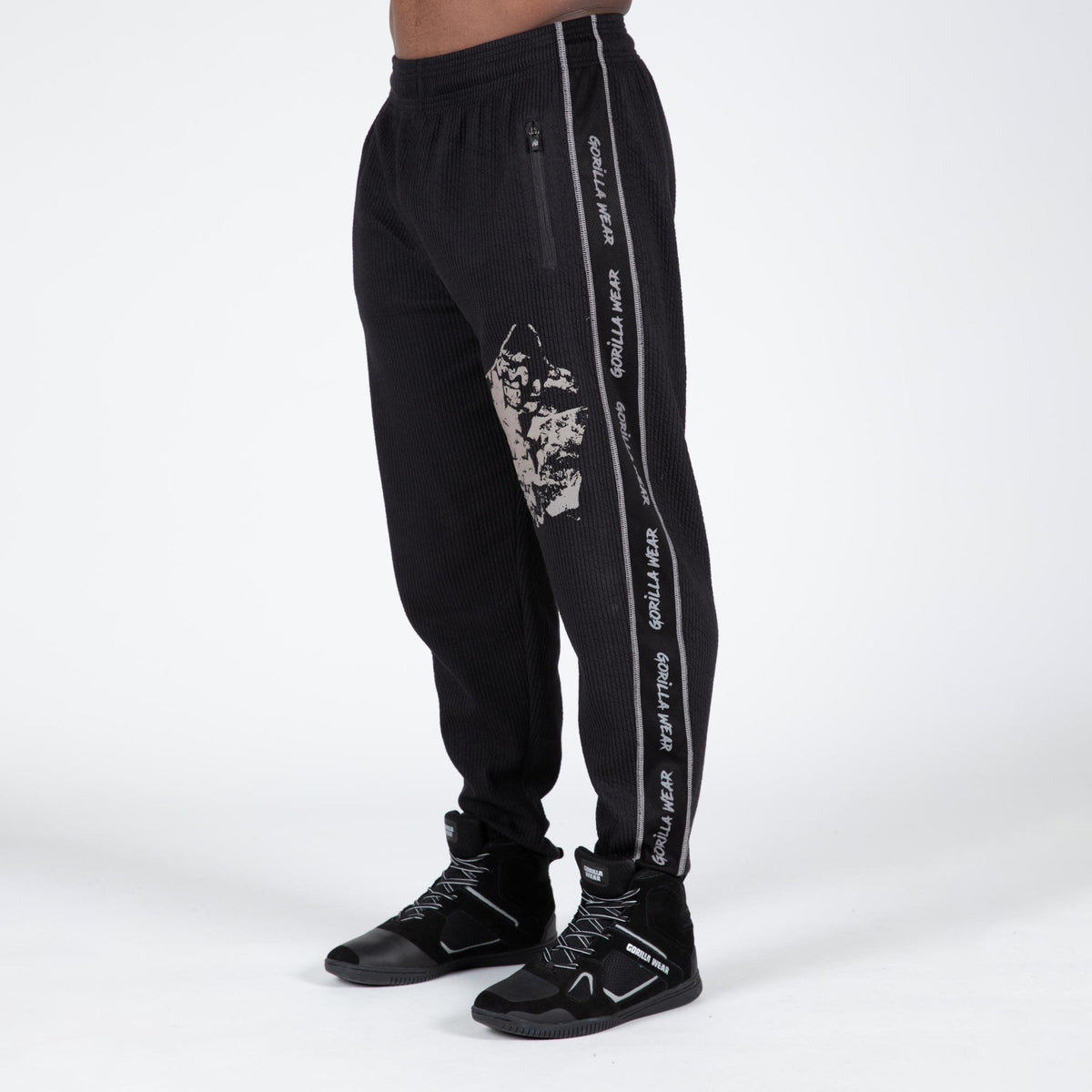 Gorilla Wear Buffalo Old School Workout Pants - Svart/Grå - Gorilla Wear | Kraft & Kontroll
