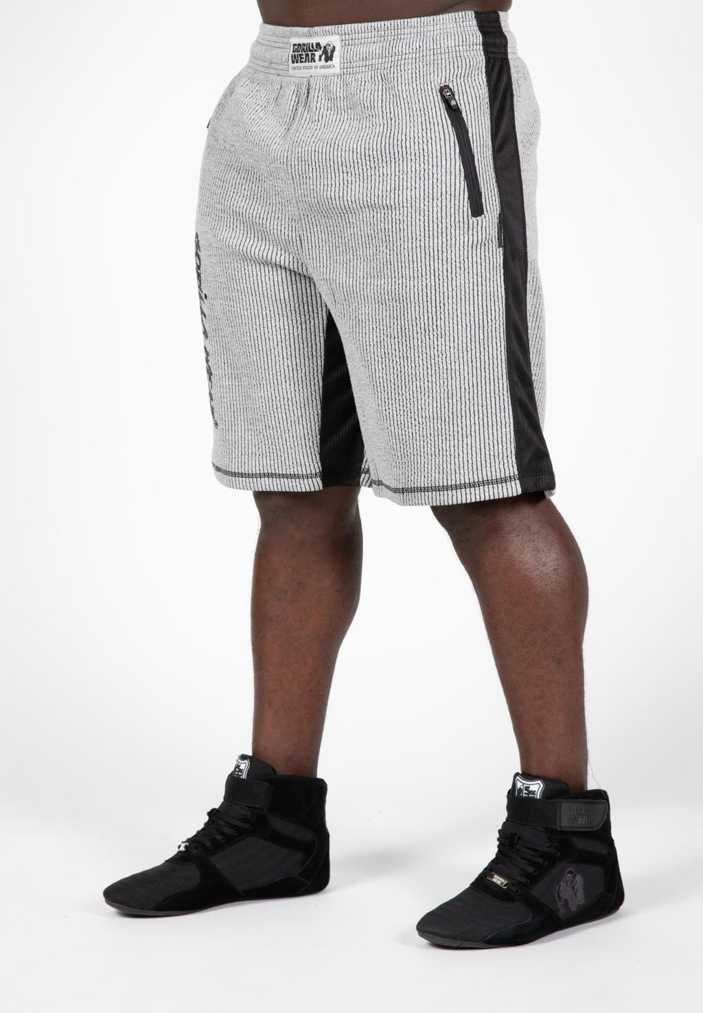 Gorilla Wear Augustine Old School Shorts - Grå - Gorilla Wear | Kraft & Kontroll