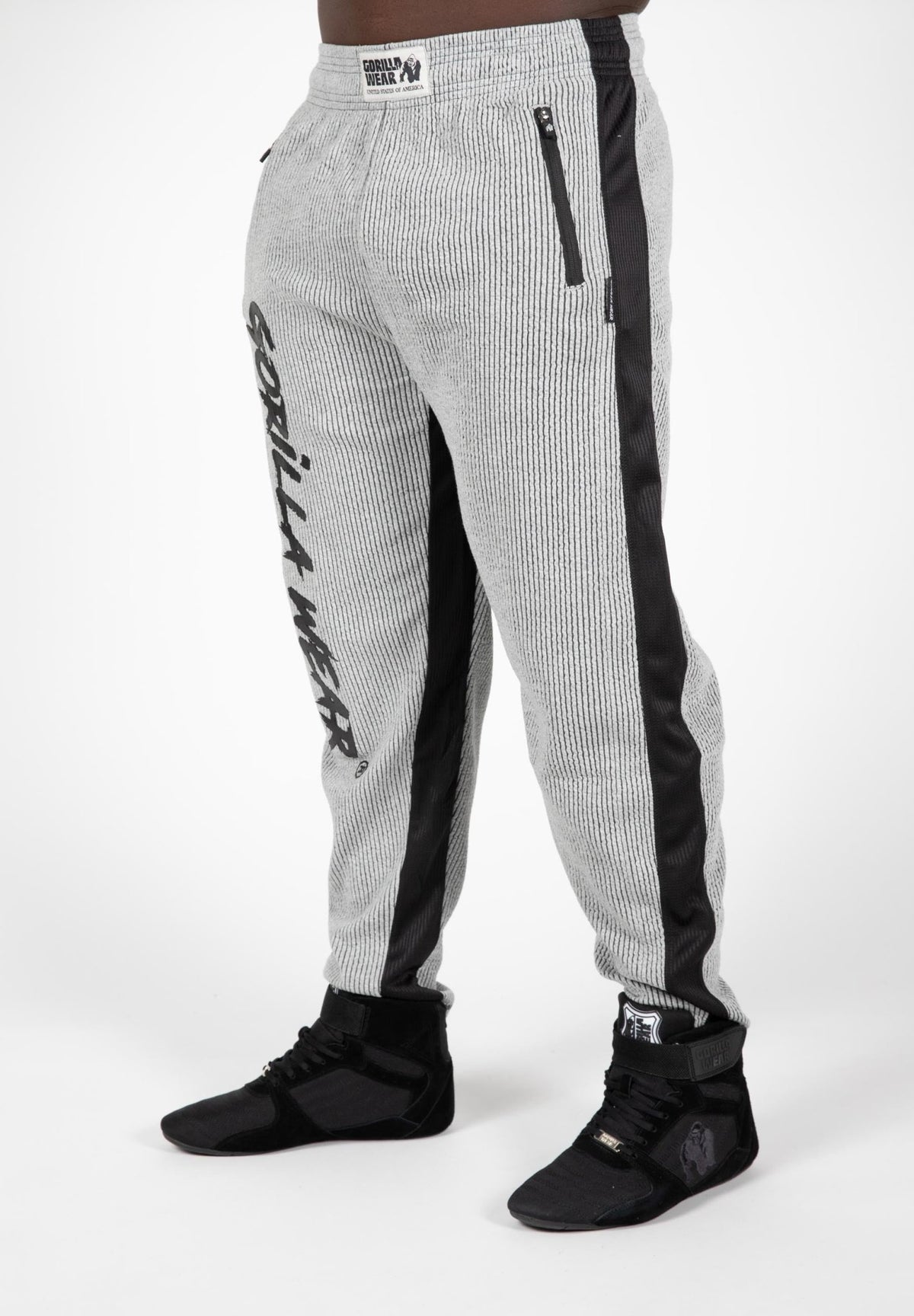 Gorilla Wear Augustine Old School Pants - Grå - Gorilla Wear | Kraft & Kontroll