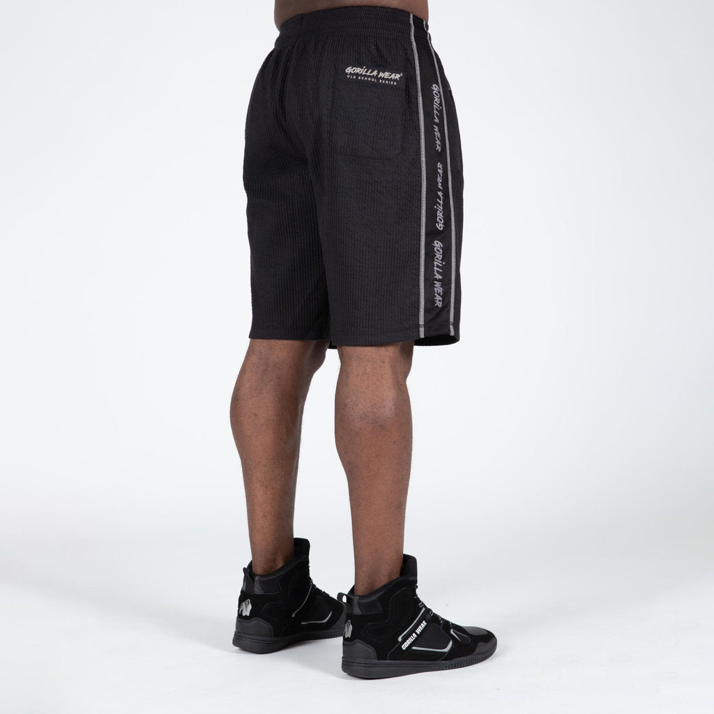 Gorilla Wear Buffalo Old School Workout Shorts - Svart/Grå - Gorilla Wear | Kraft & Kontroll