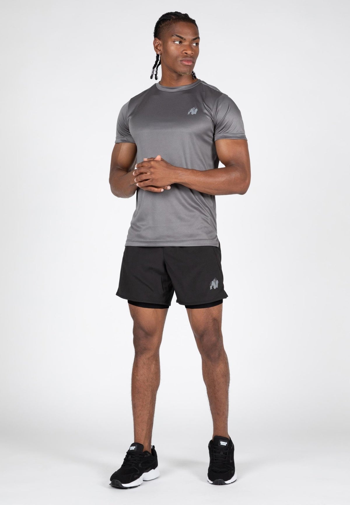 Gorilla Wear Modesto 2-In-1 Shorts - Svart - Gorilla Wear | Kraft & Kontroll