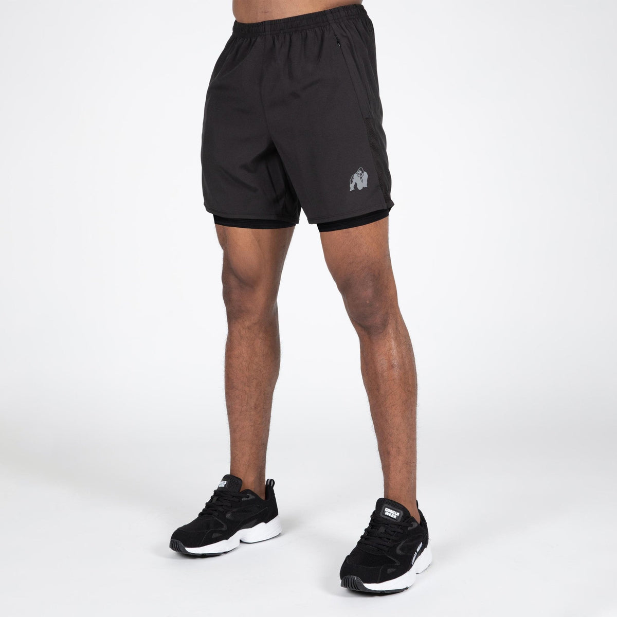 Gorilla Wear Modesto 2-In-1 Shorts - Svart - Gorilla Wear | Kraft & Kontroll