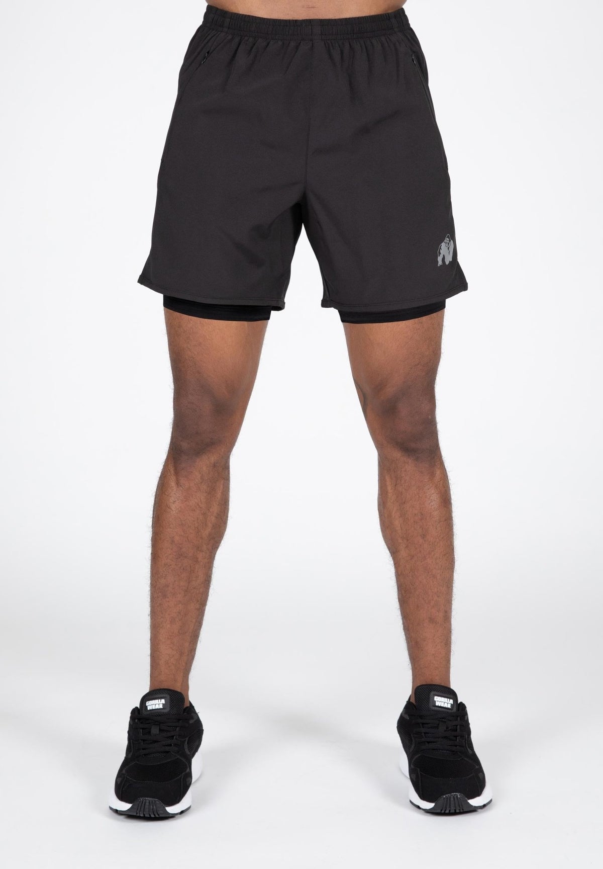 Gorilla Wear Modesto 2-In-1 Shorts - Svart - Gorilla Wear | Kraft & Kontroll