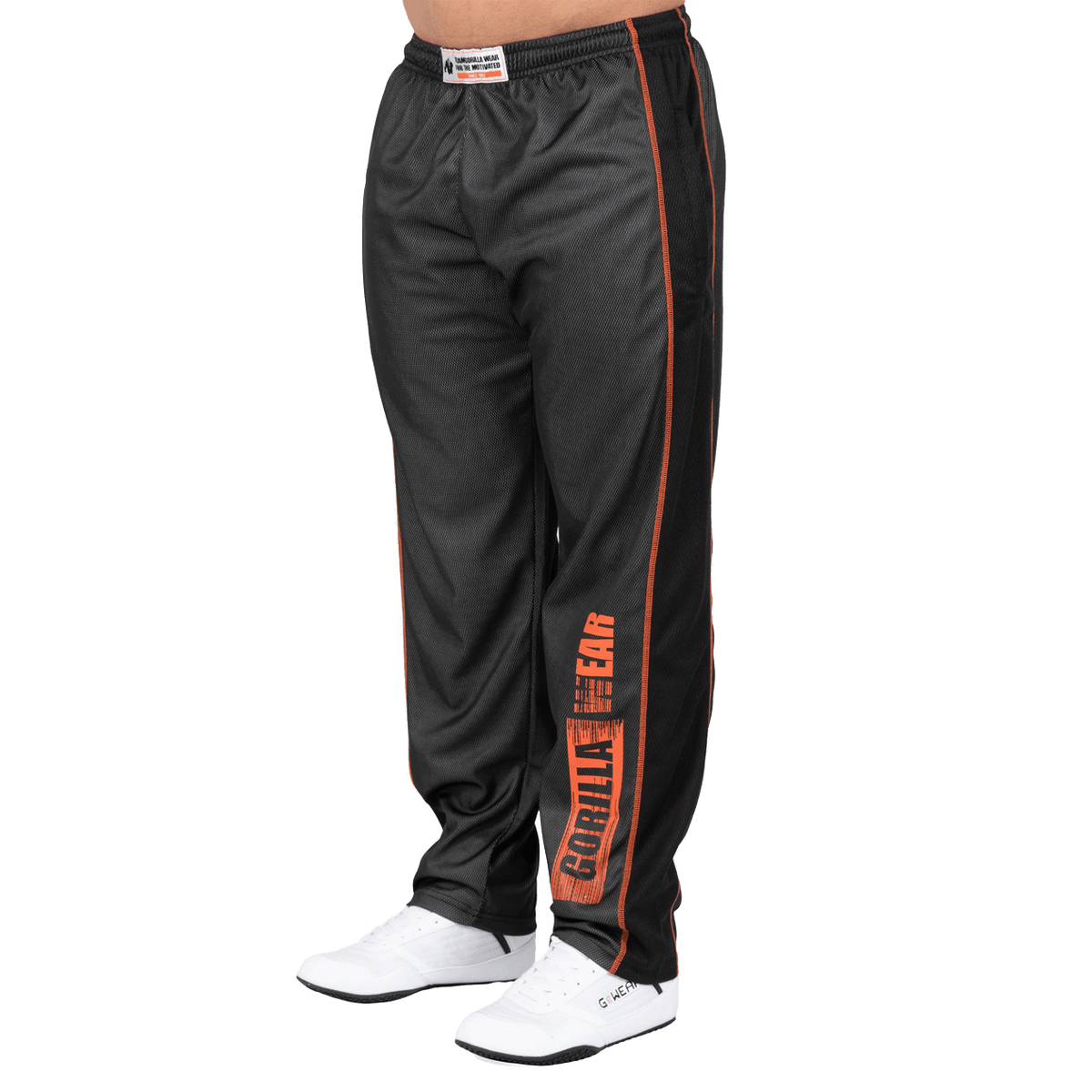 Gorilla Wear Wallace Mesh Pants - Grå/Orange - Gorilla Wear | Kraft & Kontroll