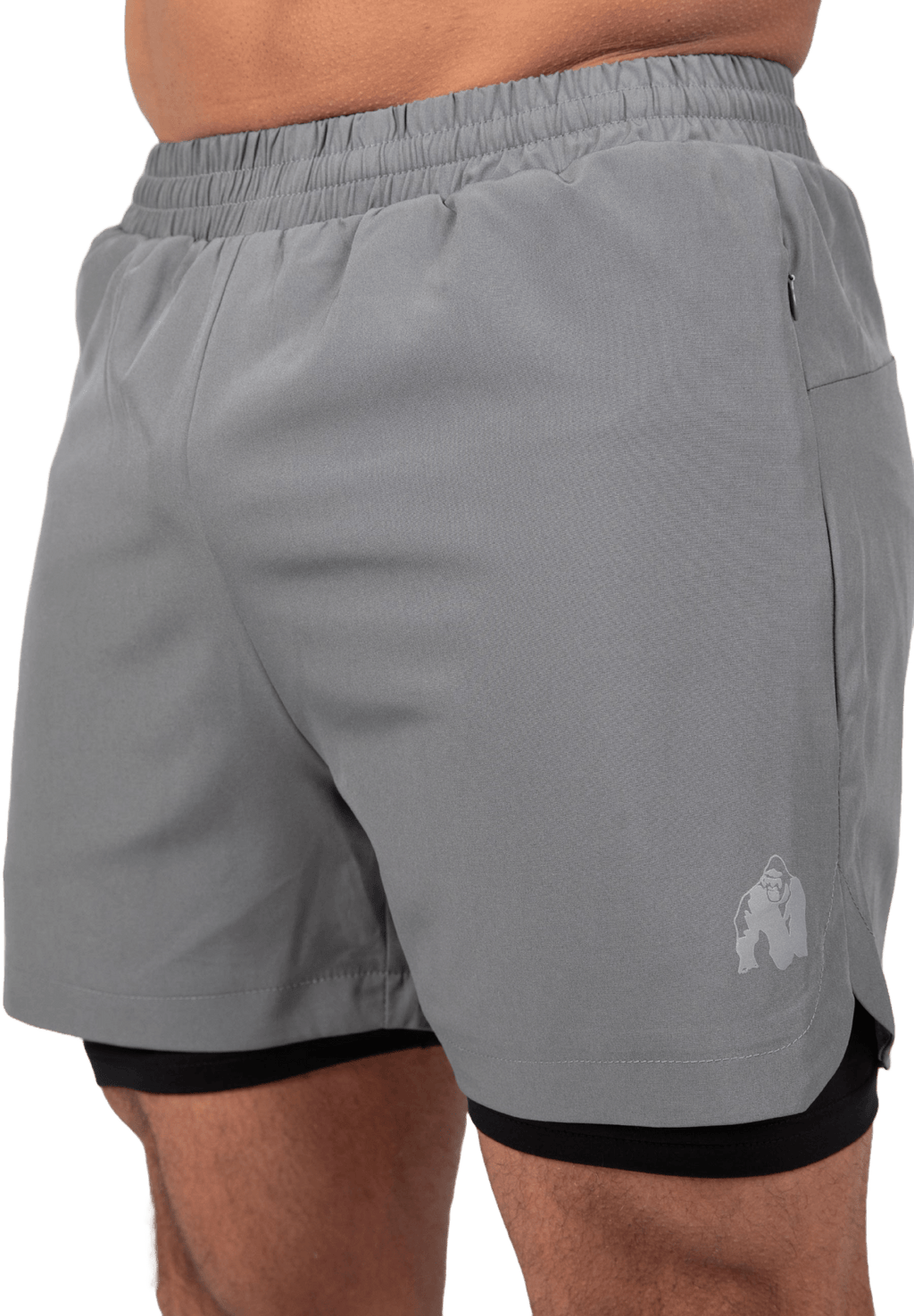 Gorilla Wear Cortez 2-In-1 Shorts - Anthracite - Gorilla Wear | Kraft & Kontroll