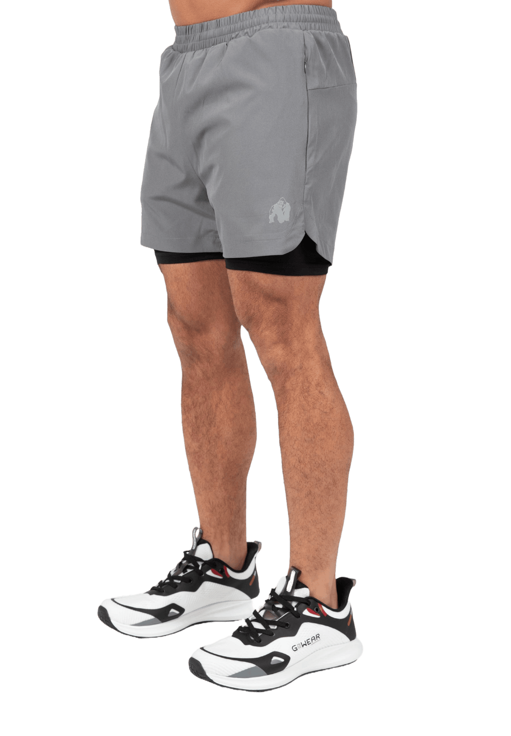 Gorilla Wear Cortez 2-In-1 Shorts - Anthracite - Gorilla Wear | Kraft & Kontroll