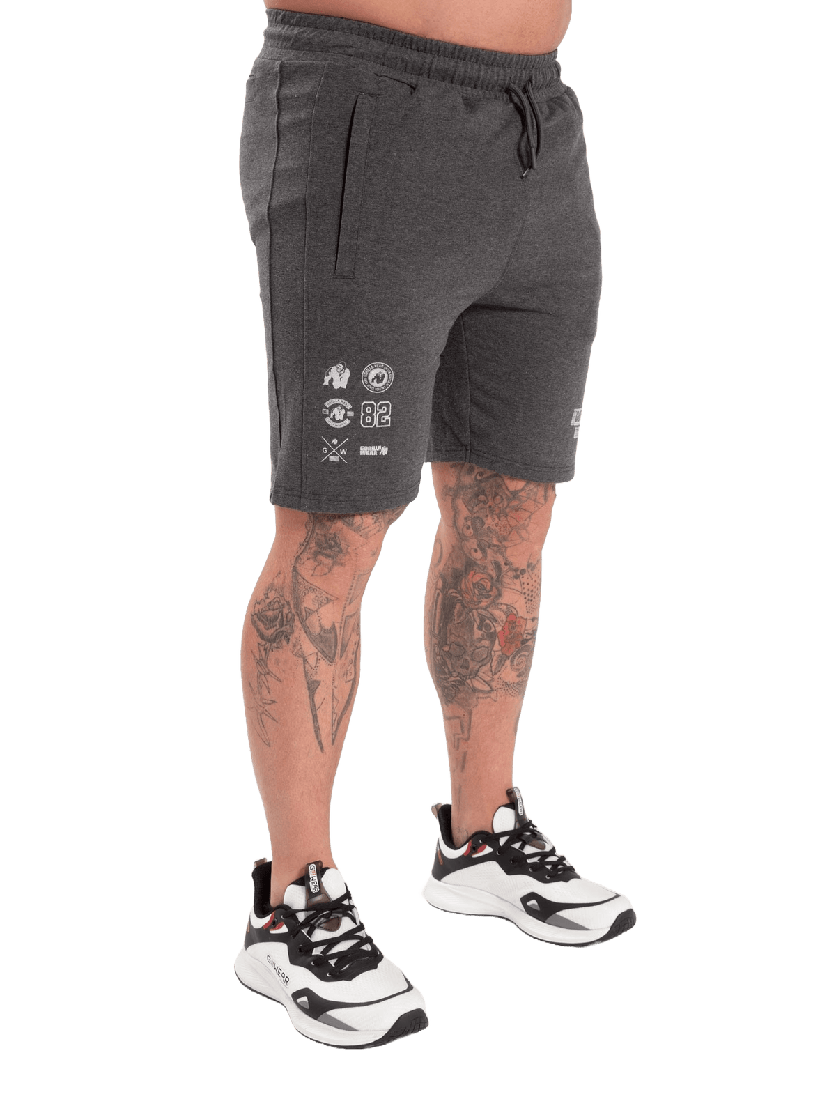 Gorilla Wear Lopez Shorts - Dark Grey Melange - Gorilla Wear | Kraft & Kontroll
