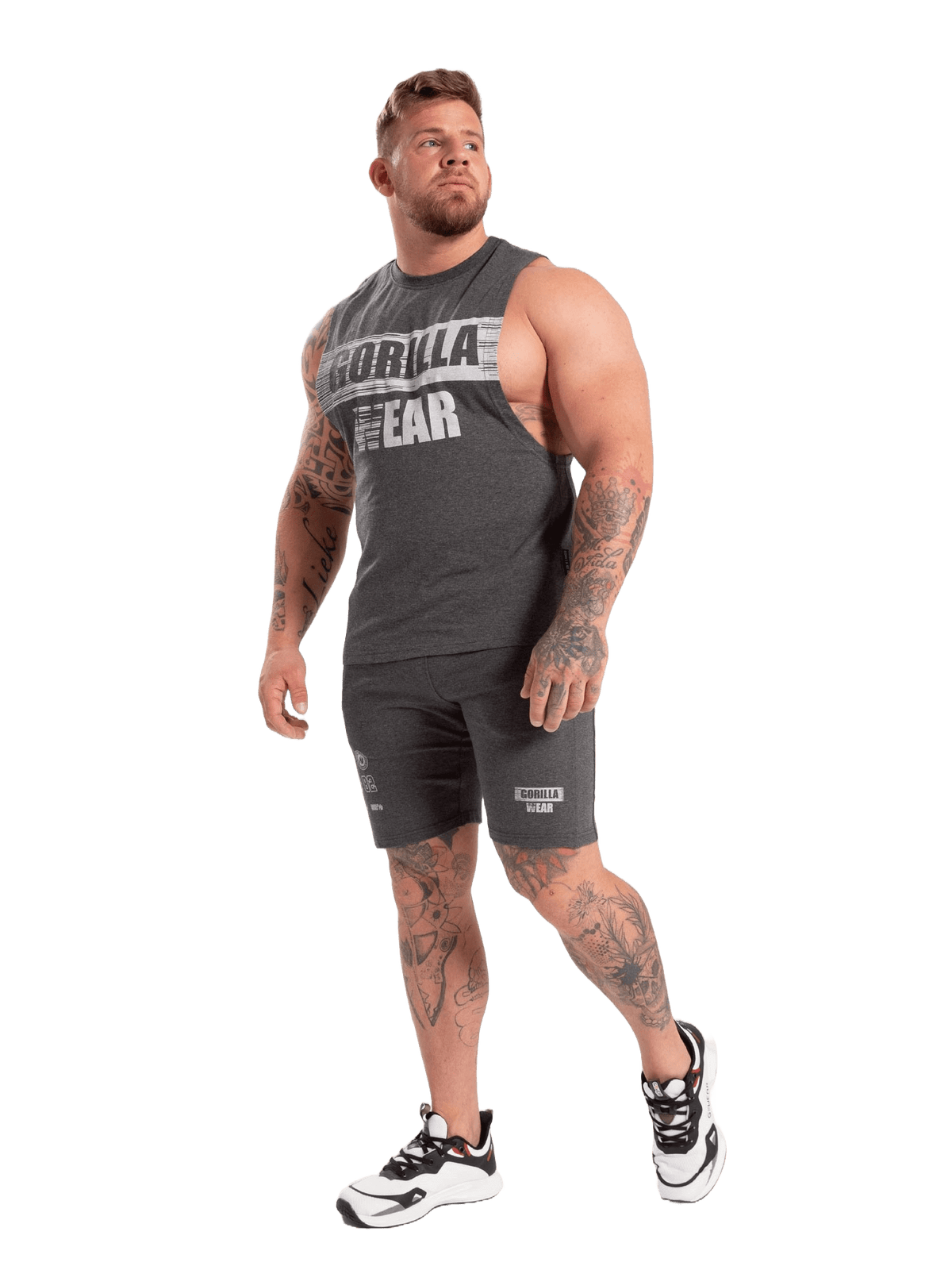 Gorilla Wear Lopez Shorts - Dark Grey Melange - Gorilla Wear | Kraft & Kontroll