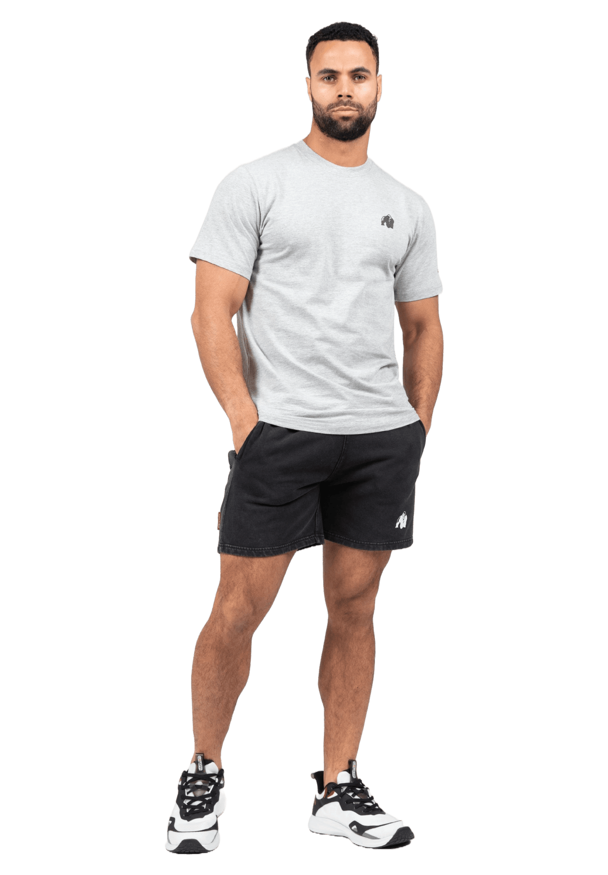 Gorilla Wear Curtis Sweatshorts - Washed Grey - Gorilla Wear | Kraft & Kontroll