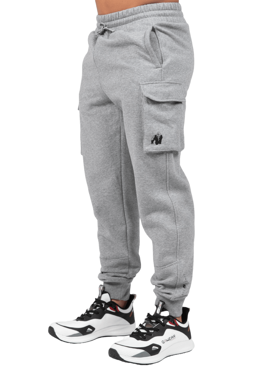 Gorilla Wear Hudson Cargo Sweatpants - Grey Melange - Gorilla Wear | Kraft & Kontroll