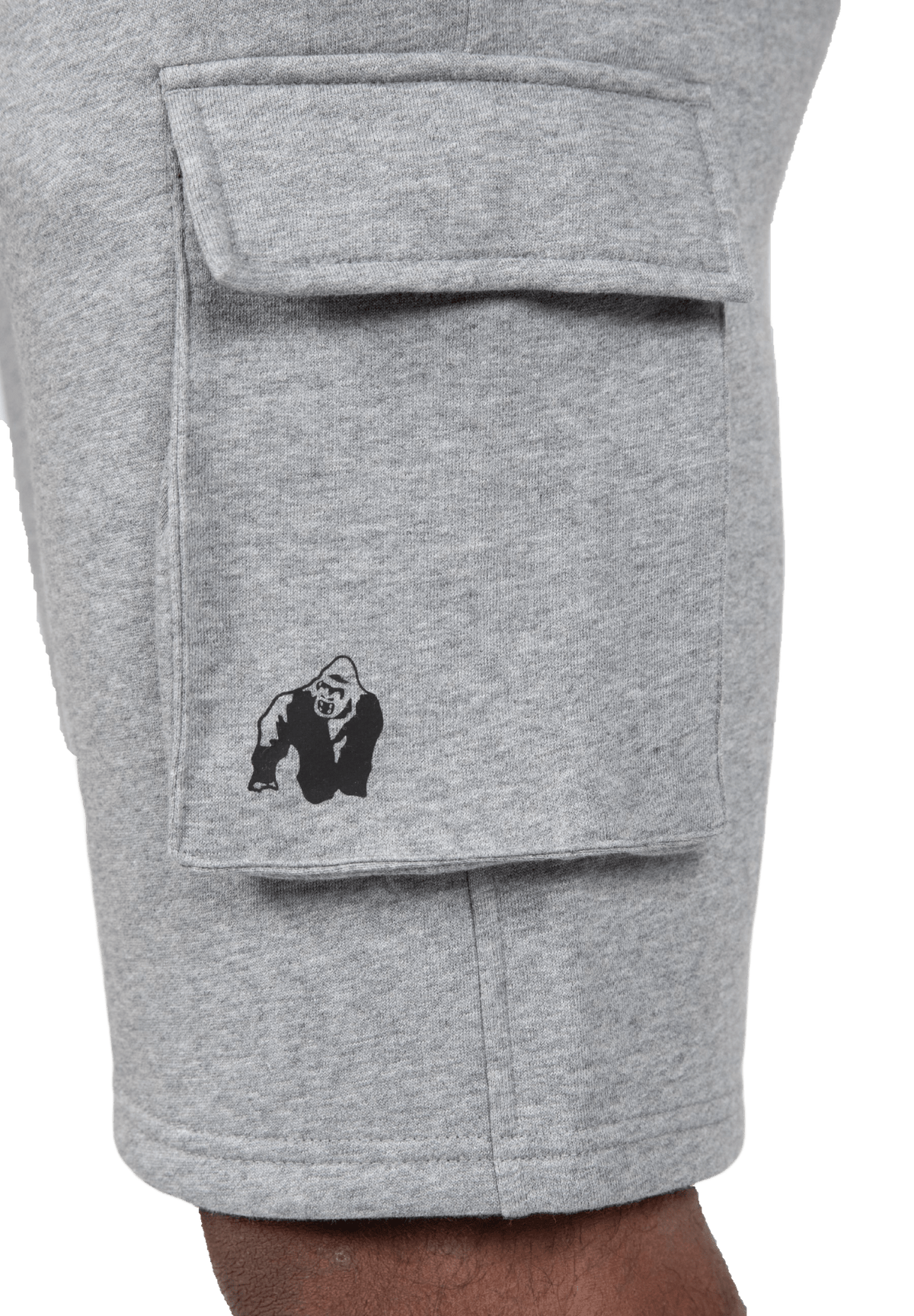 Gorilla Wear Hudson Cargo Sweat Shorts - Grey Melange - Gorilla Wear | Kraft & Kontroll