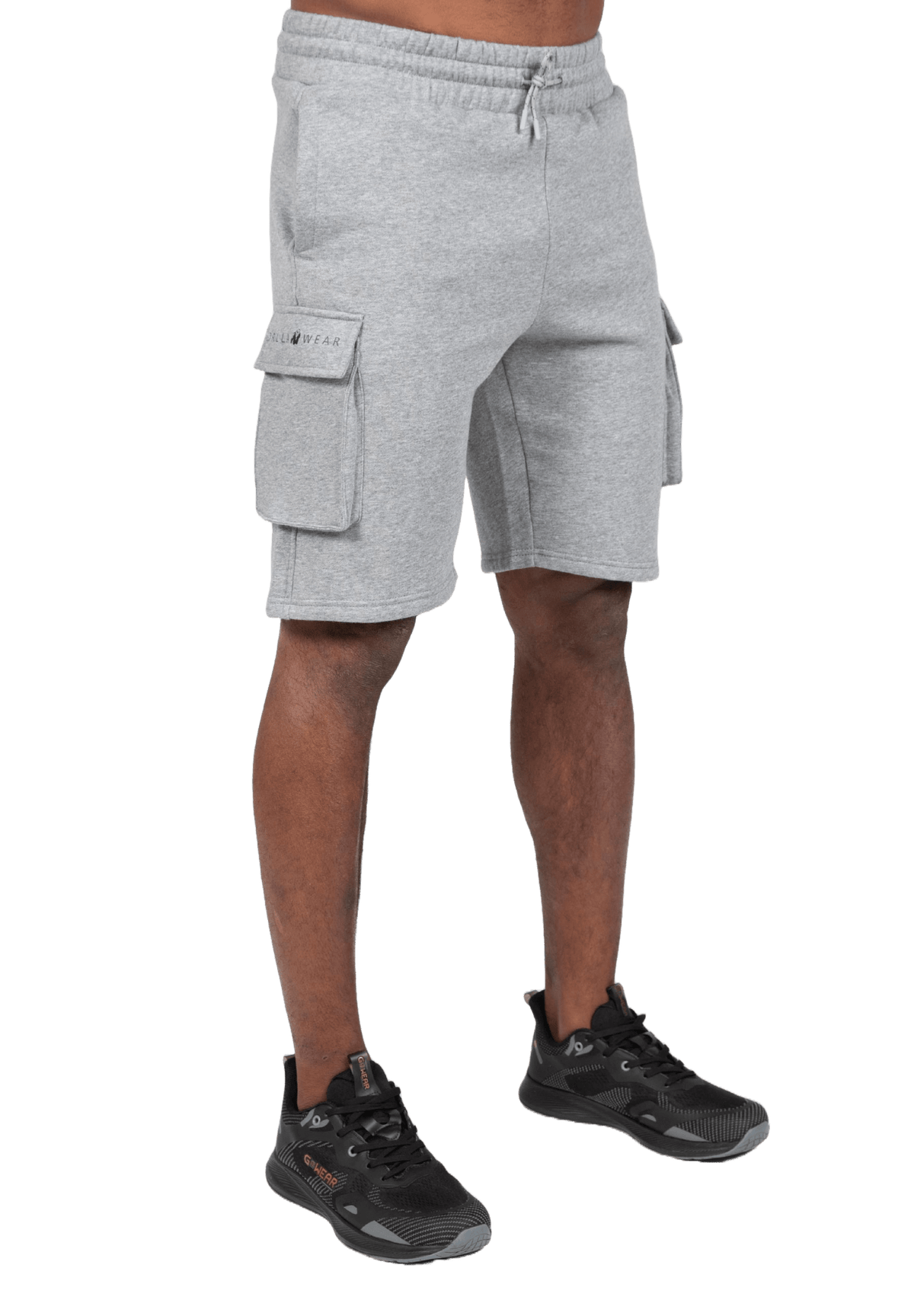 Gorilla Wear Hudson Cargo Sweat Shorts - Grey Melange - Gorilla Wear | Kraft & Kontroll