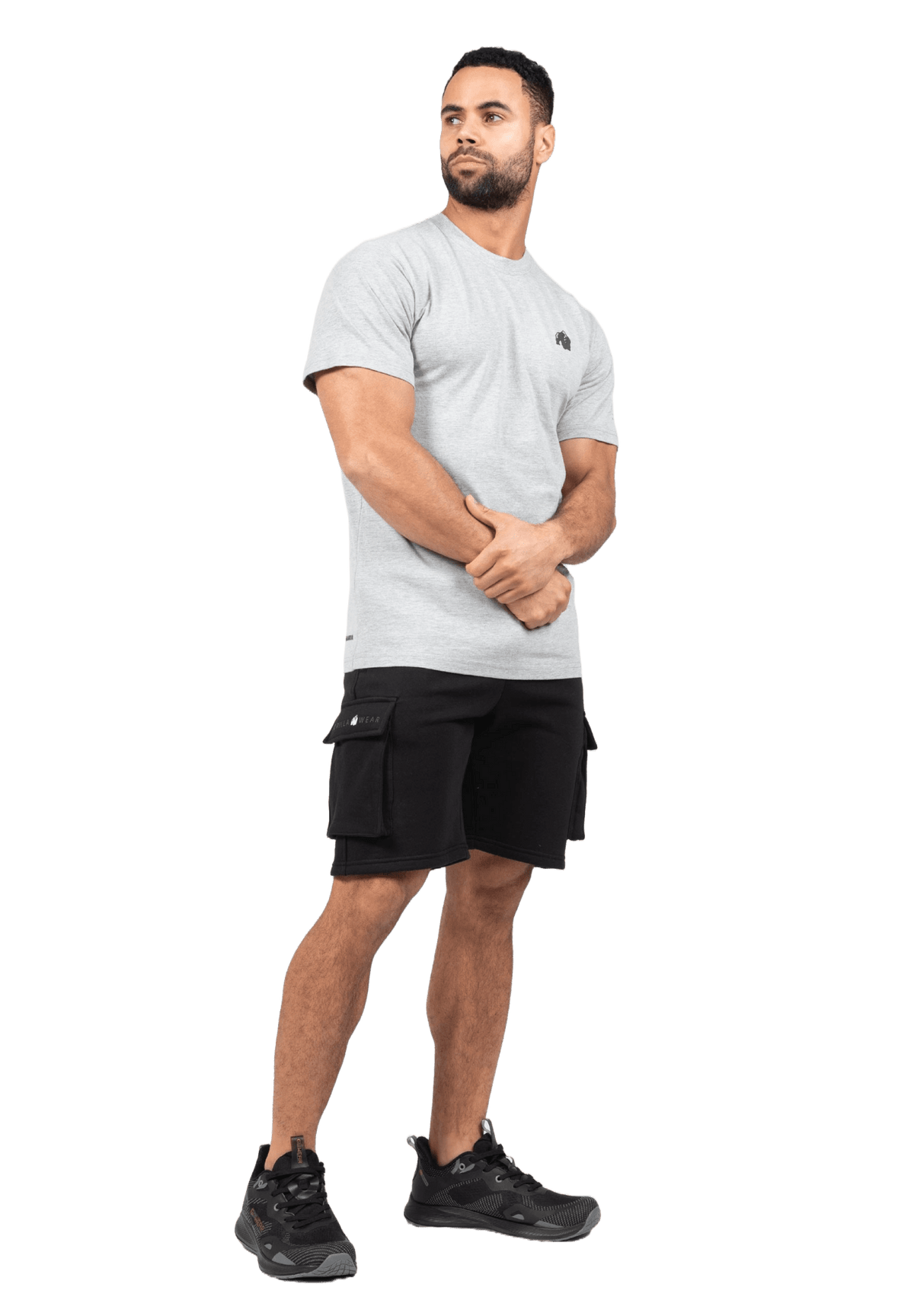Gorilla Wear Hudson Cargo Sweat Shorts - Svart - Gorilla Wear | Kraft & Kontroll