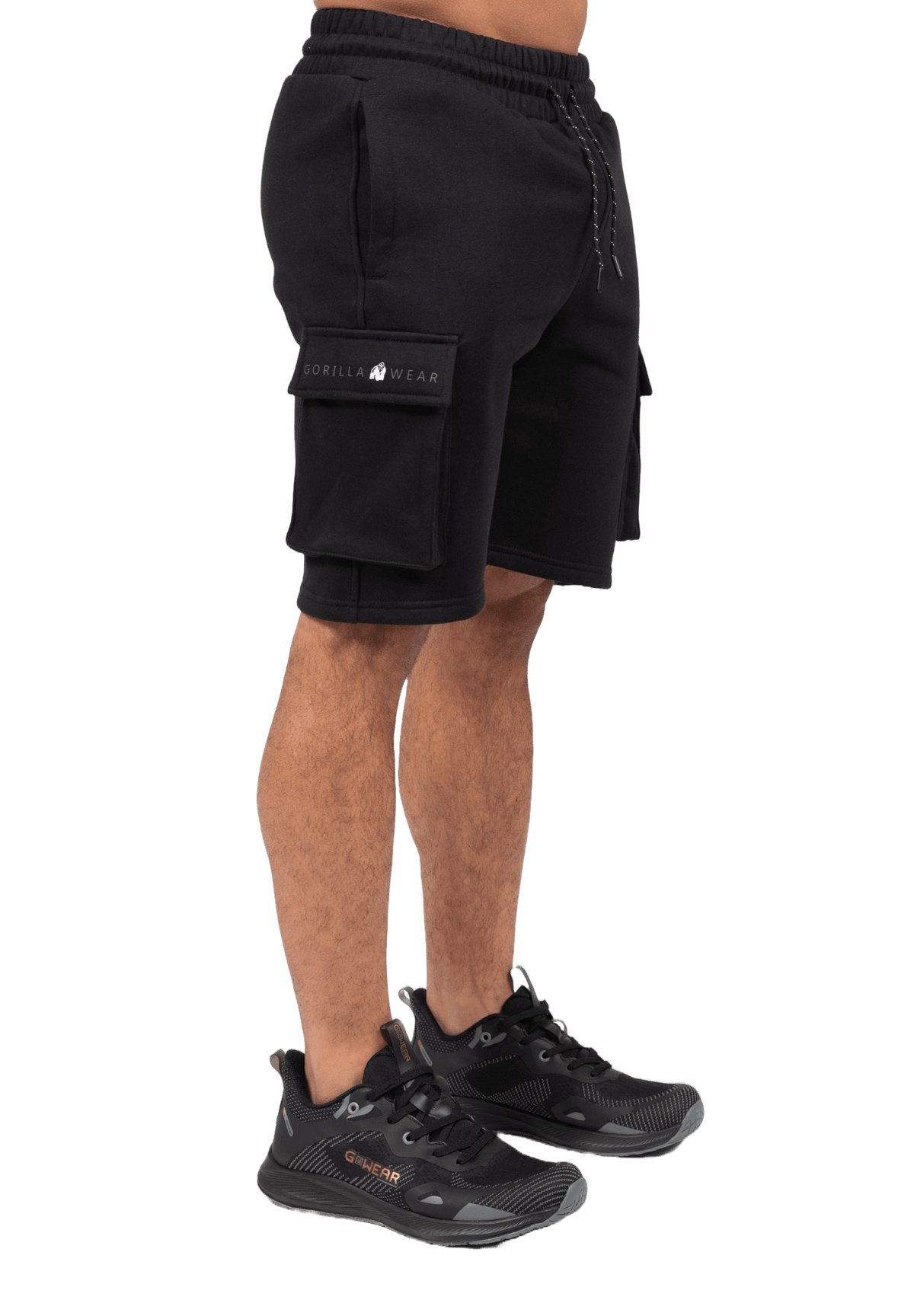 Gorilla Wear Hudson Cargo Sweat Shorts - Svart - Gorilla Wear | Kraft & Kontroll