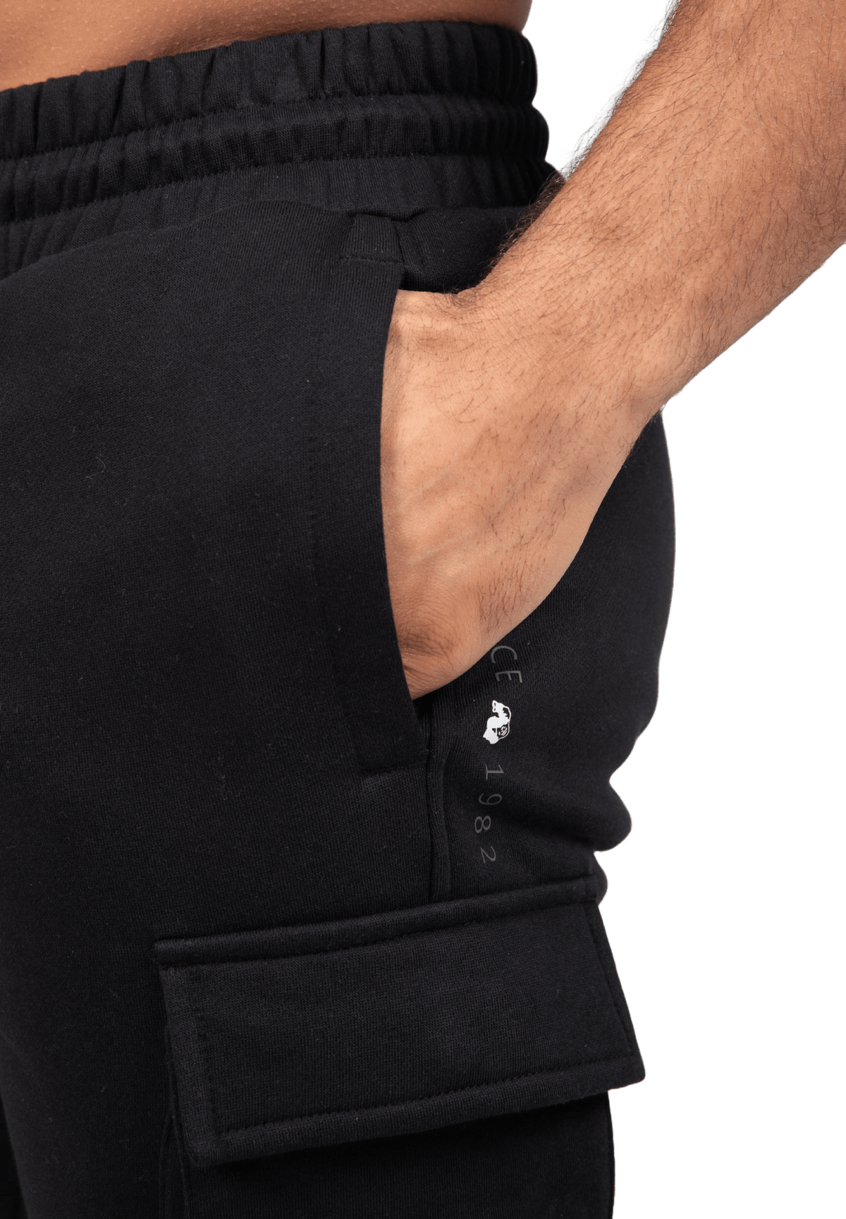 Gorilla Wear Hudson Cargo Sweat Shorts - Svart - Gorilla Wear | Kraft & Kontroll