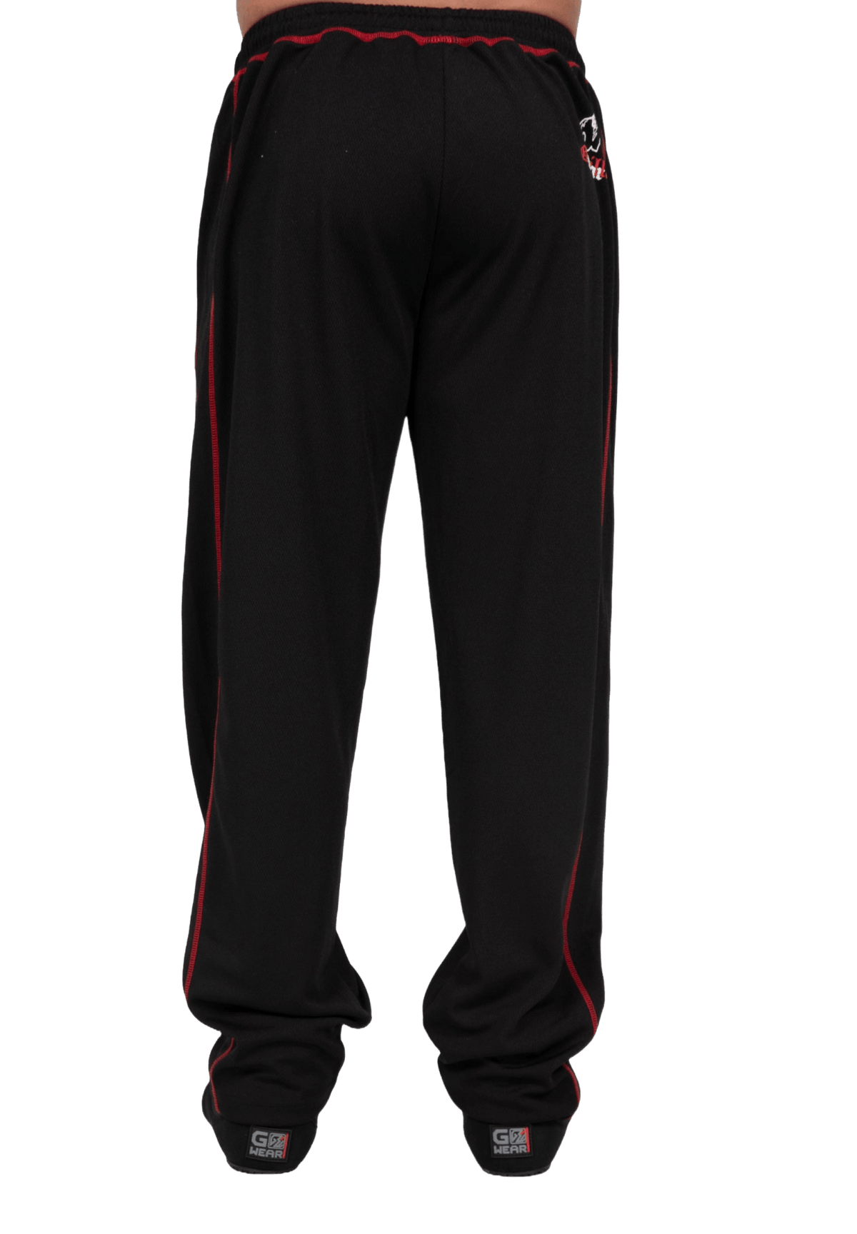 Gorilla Wear Marlow Mesh Pants - Svart/Röd - Gorilla Wear | Kraft & Kontroll