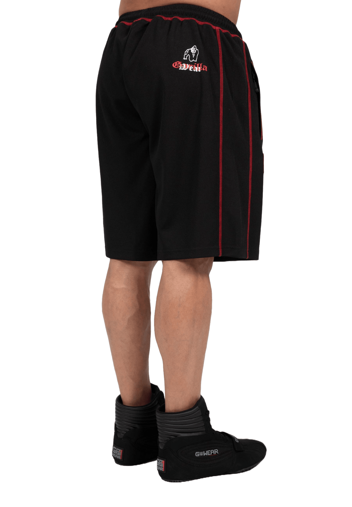 Gorilla Wear Marlow Mesh Shorts - Svart/Röd - Gorilla Wear | Kraft & Kontroll