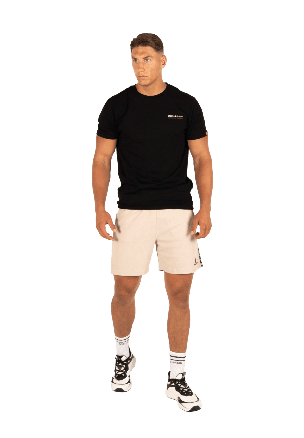 Gorilla Wear Harvey Track Shorts - Beige - Gorilla Wear | Kraft & Kontroll