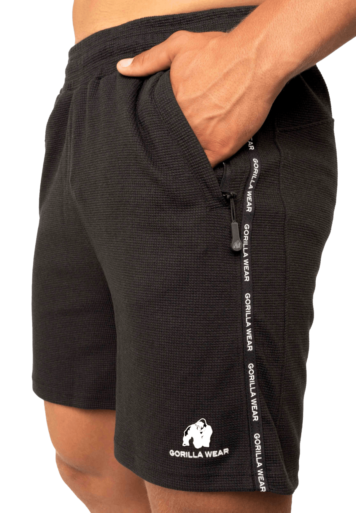 Gorilla Wear Harvey Track Shorts - Svart - Gorilla Wear | Kraft & Kontroll