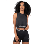 Gorilla Wear Colby Cropped Tank Top - Svart - Gorilla Wear | Kraft & Kontroll