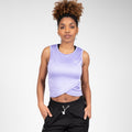 Gorilla Wear Estelle Twisted Crop Top - Lilac - Gorilla Wear | Kraft & Kontroll
