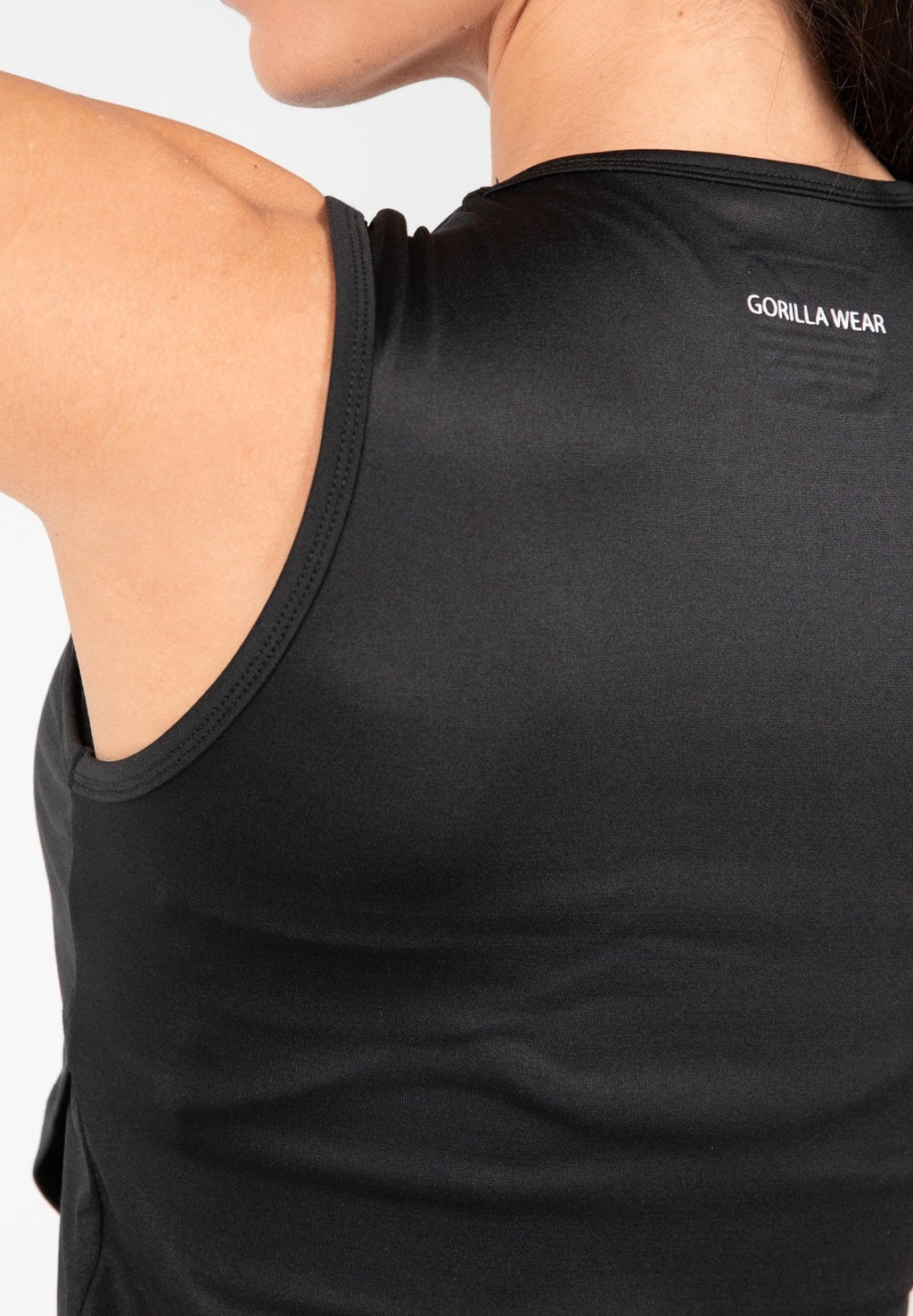 Gorilla Wear Estelle Twisted Crop Top - Svart - Gorilla Wear | Kraft & Kontroll