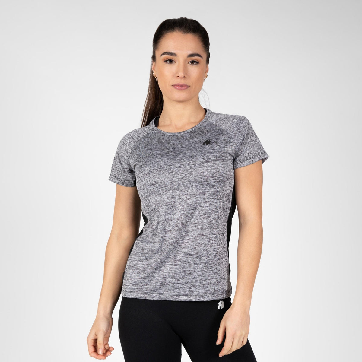 Gorilla Wear Monetta Performance T-Shirt - Grey Melange/Black - Gorilla Wear | Kraft & Kontroll