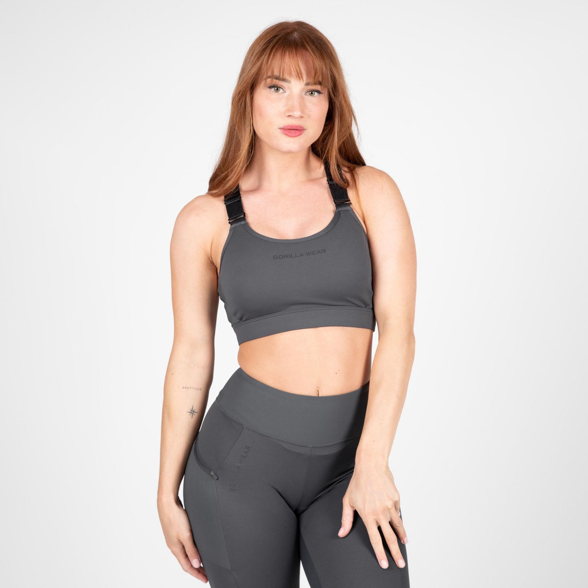 Gorilla Wear Monroe Sports Bra - Grå - Gorilla Wear | Kraft & Kontroll
