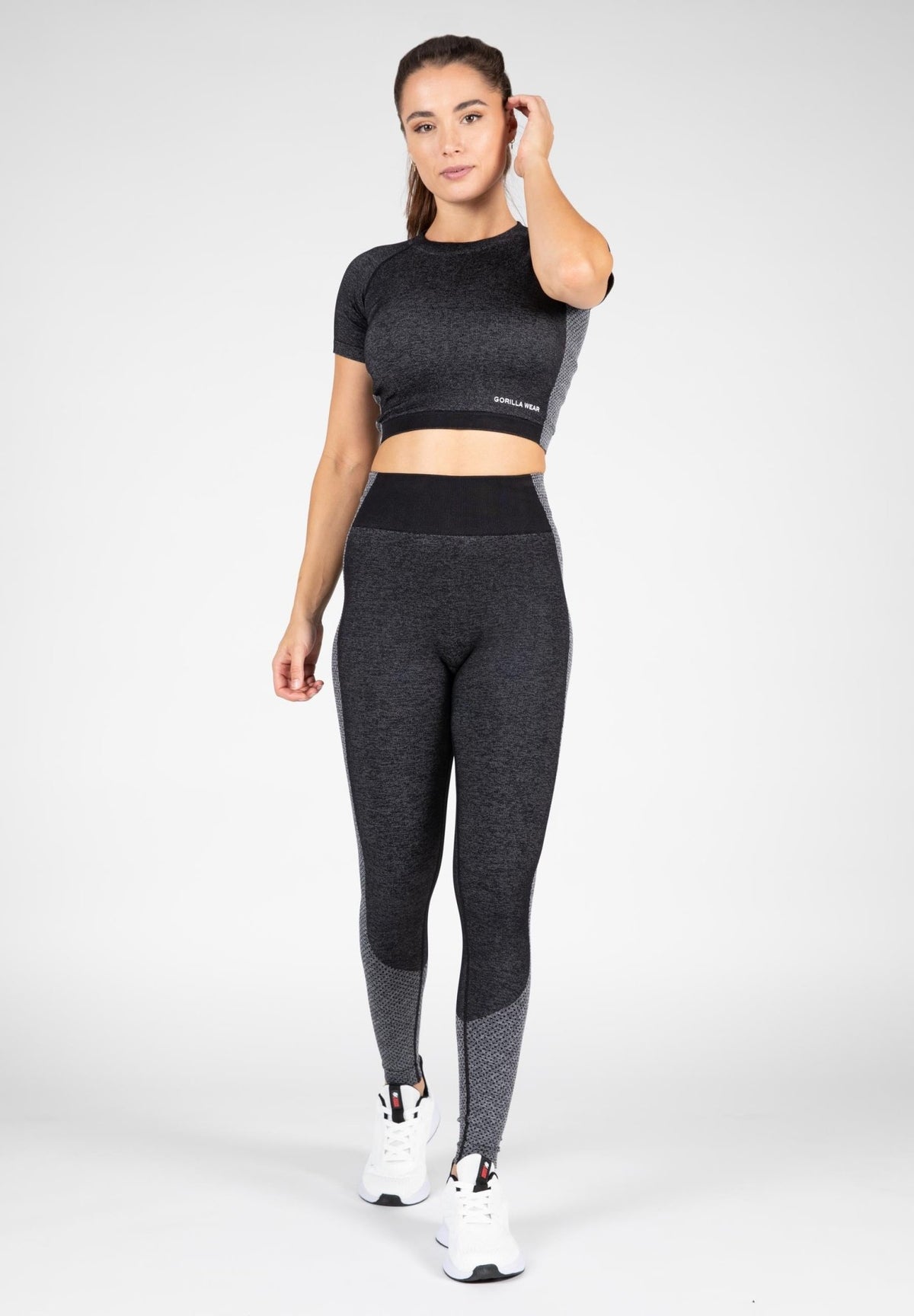 Gorilla Wear Selah Seamless Crop Top - Svart - Gorilla Wear | Kraft & Kontroll