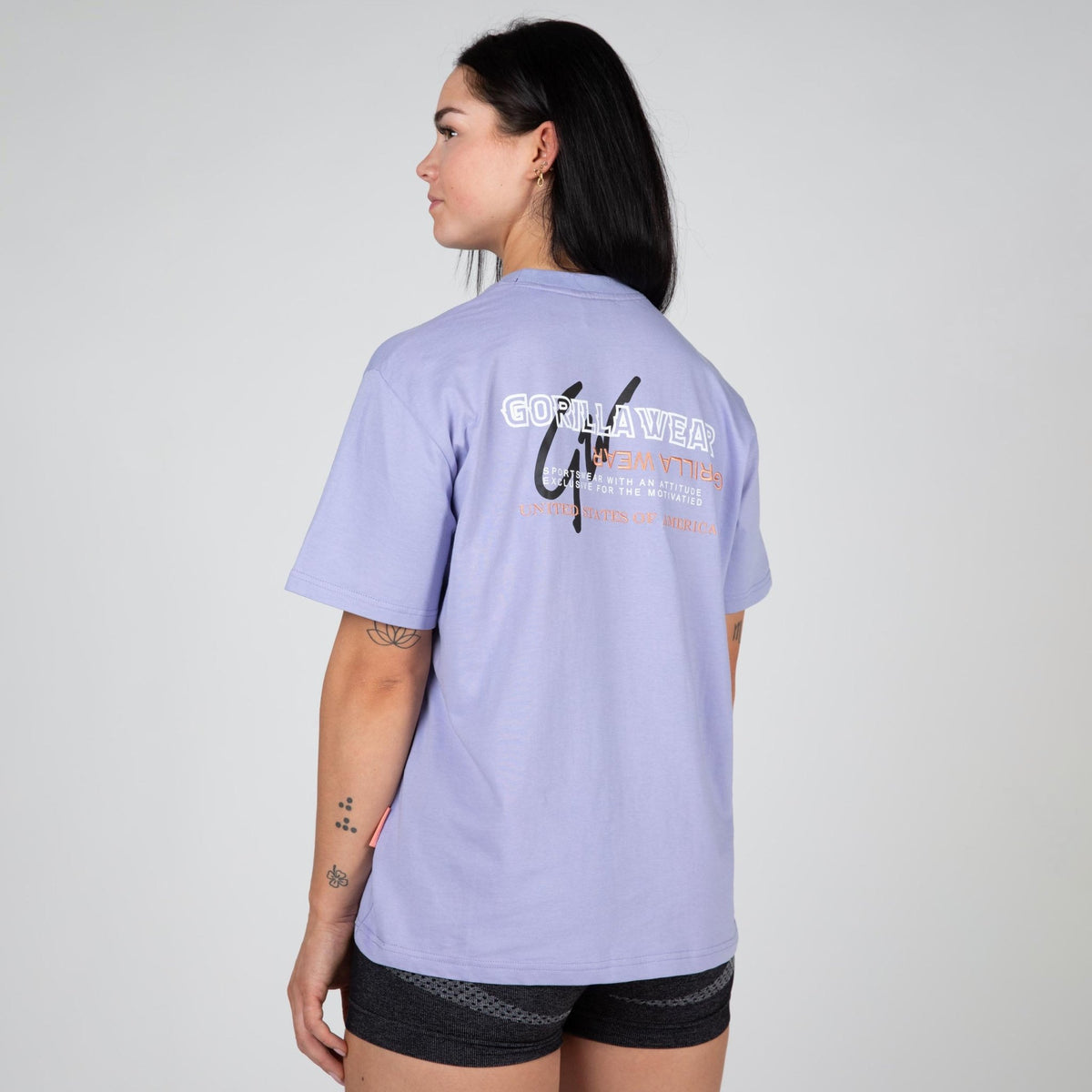 Gorilla Wear Medina Oversized T-Shirt - Lilac - Gorilla Wear | Kraft & Kontroll