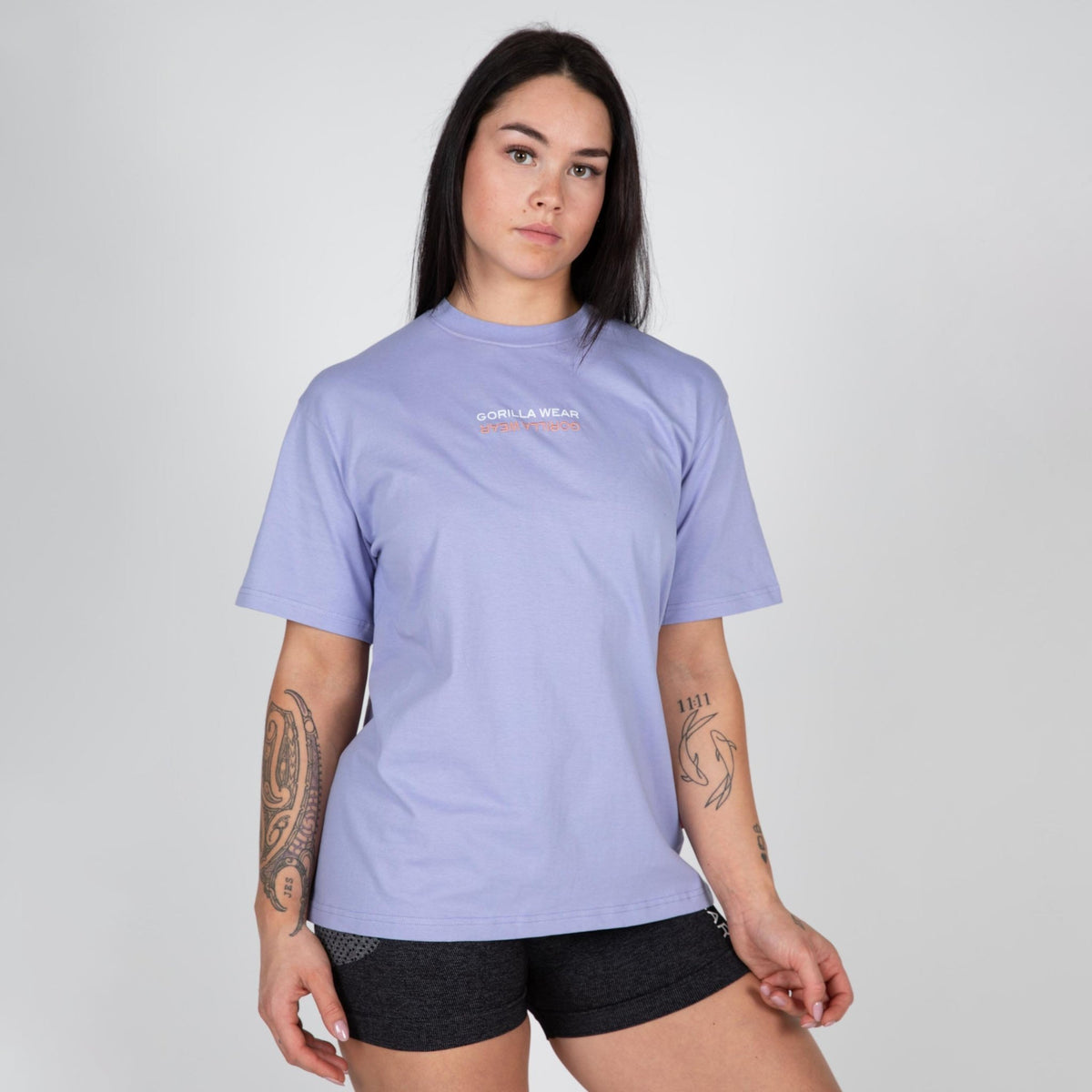Gorilla Wear Medina Oversized T-Shirt - Lilac - Gorilla Wear | Kraft & Kontroll