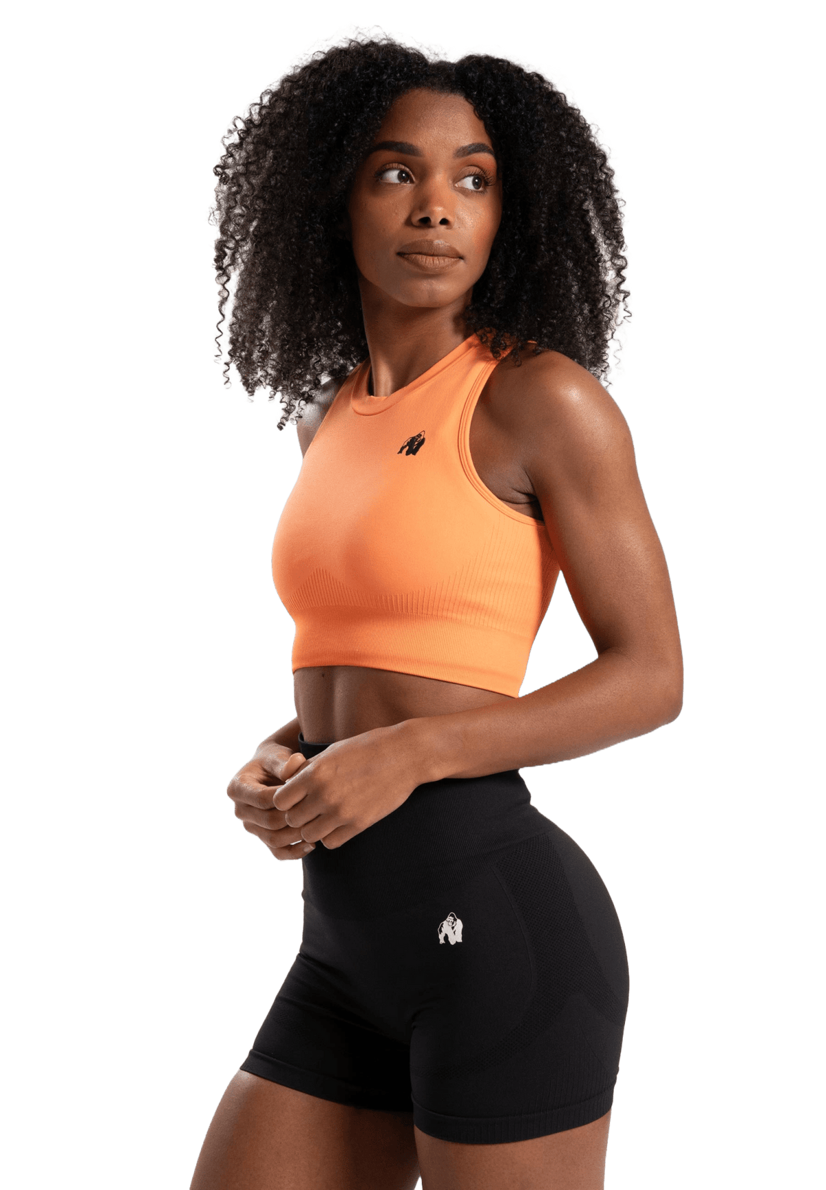 Gorilla Wear Olivia Seamless Crop Top - Peach - Gorilla Wear | Kraft & Kontroll