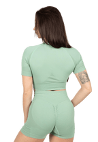 Gorilla Wear Whitney Seamless Crop Top - Grön - Gorilla Wear | Kraft & Kontroll