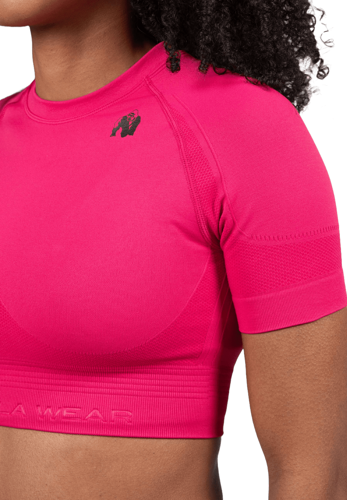 Gorilla Wear Whitney Seamless Crop Top - Rosa - Gorilla Wear | Kraft & Kontroll