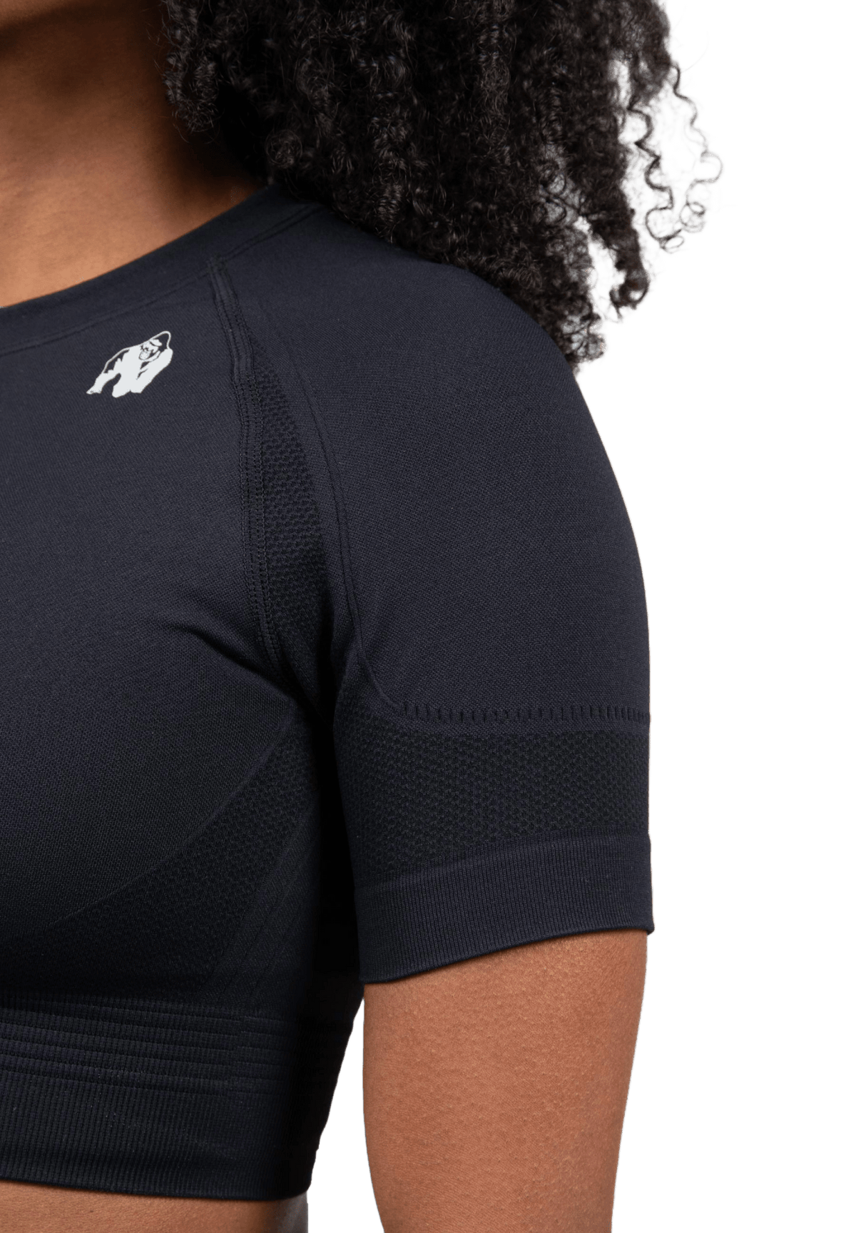 Gorilla Wear Whitney Seamless Crop Top - Svart - Gorilla Wear | Kraft & Kontroll